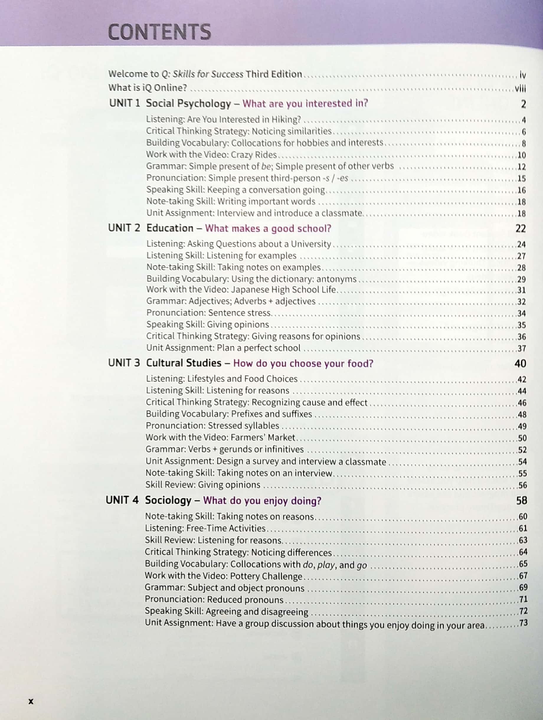 q: skills for success: intro level: listening and speaking student book with iq online practice - Ảnh 3