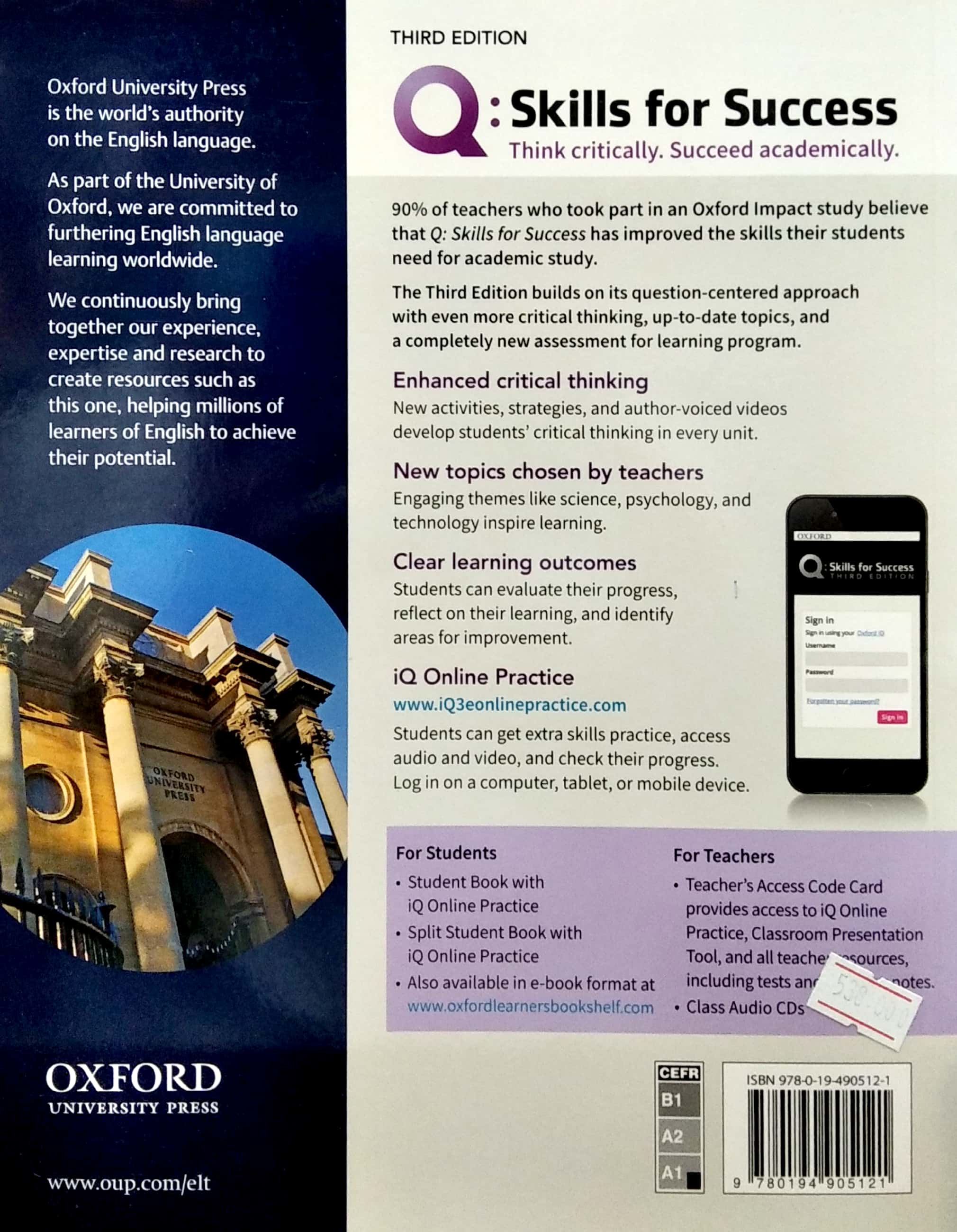 q: skills for success: intro level: listening and speaking student book with iq online practice - Ảnh 6