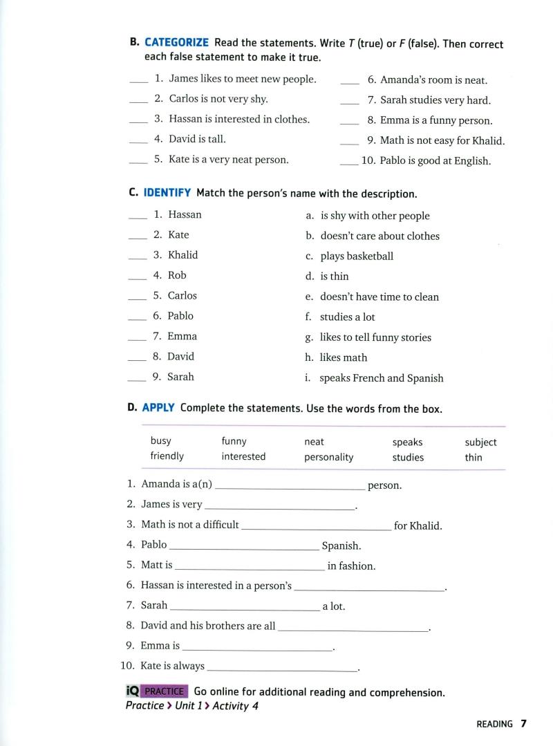 q: skills for success: intro level: reading and writing student book with iq online practice - 3rd edition - Ảnh 10