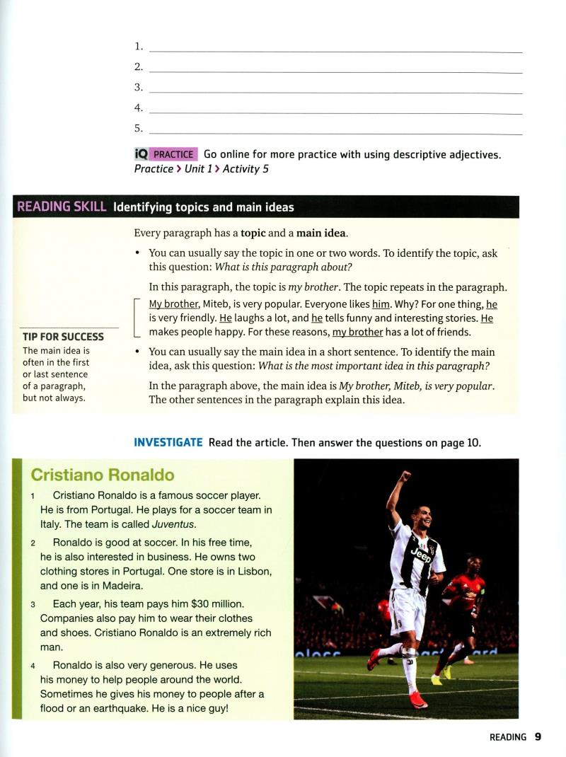 q: skills for success: intro level: reading and writing student book with iq online practice - 3rd edition - Ảnh 12