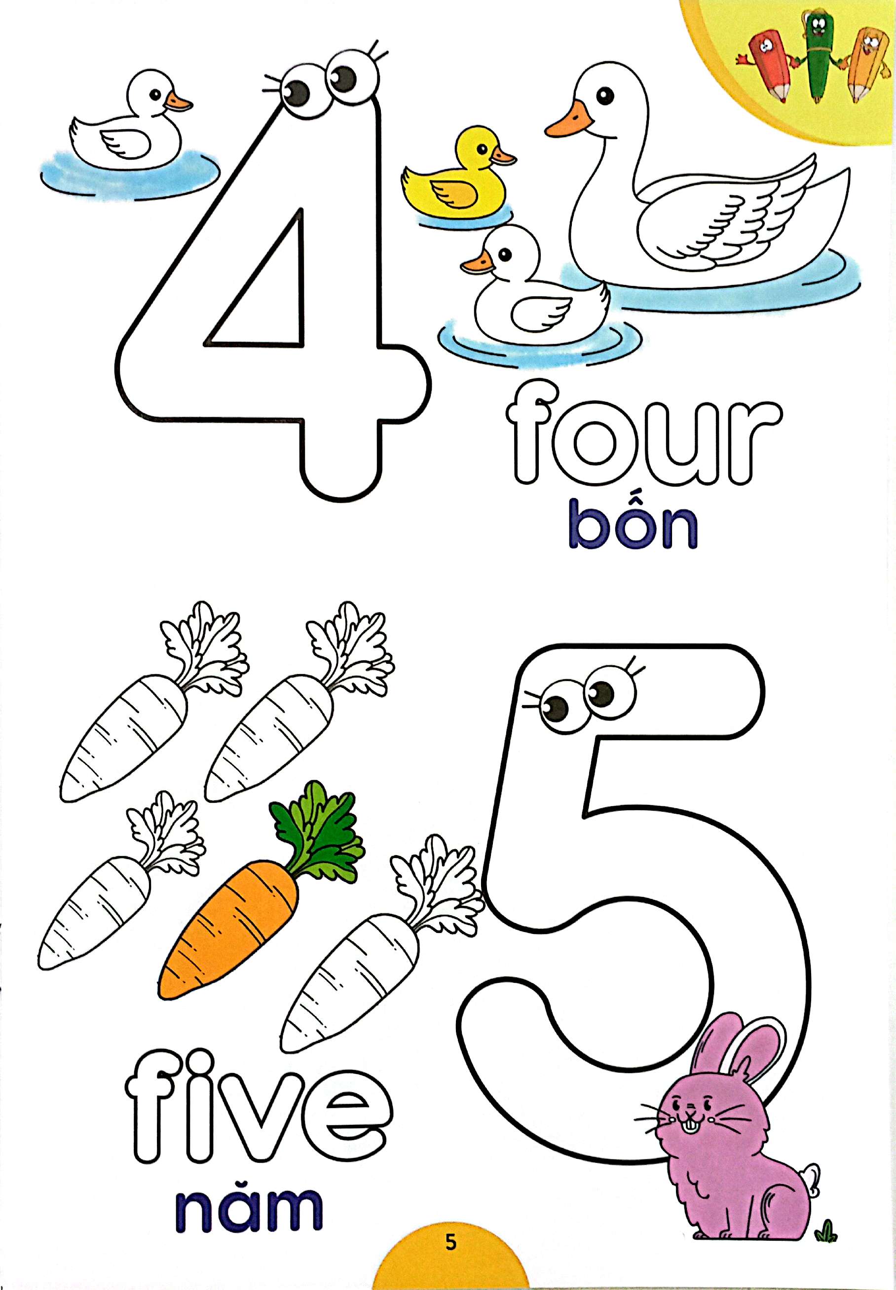 quà cho bé - bé tập đếm và tô màu - Ảnh 5