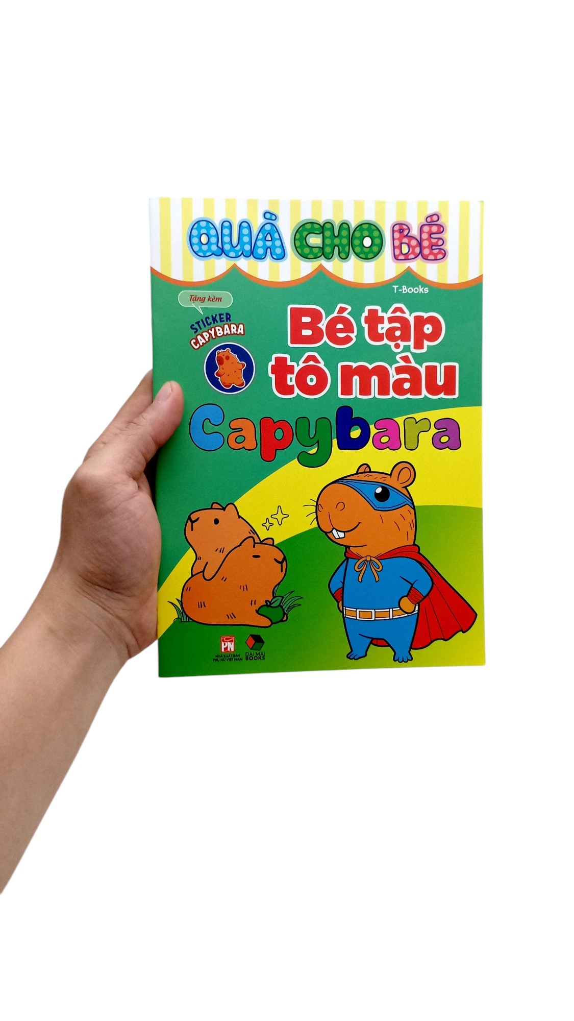 quà cho bé - bé tập tô màu capybara - Ảnh 7