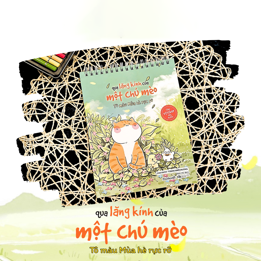 Qua Lăng Kính Của Một Chú Mèo - Tô Màu Mùa Hè Rực Rỡ - Tặng Kèm Set Sticker - Ảnh 3