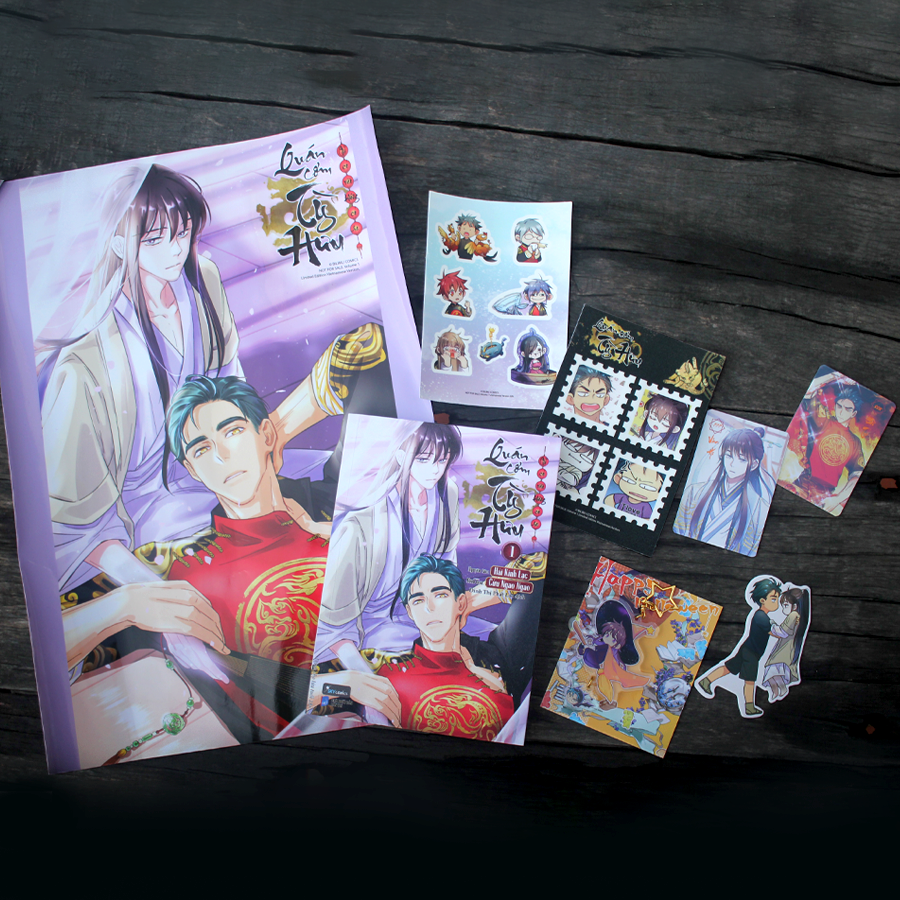 Bộ Quán Cơm Tỳ Hưu - Chỉ Có Vào Không Có Ra - Tập 1 - Bản Đặc Biệt - Tặng Kèm 1 Sticker + 1 Bookmark Bế Hình Bồi Cứng + 1 Sticker Cán Nhũ + 1 Móc Khóa 2 Mảnh 1 Mặt + 2 Thẻ Nhân Vật Cán Màng Hologram + 1 Poster A3 - Ảnh 9