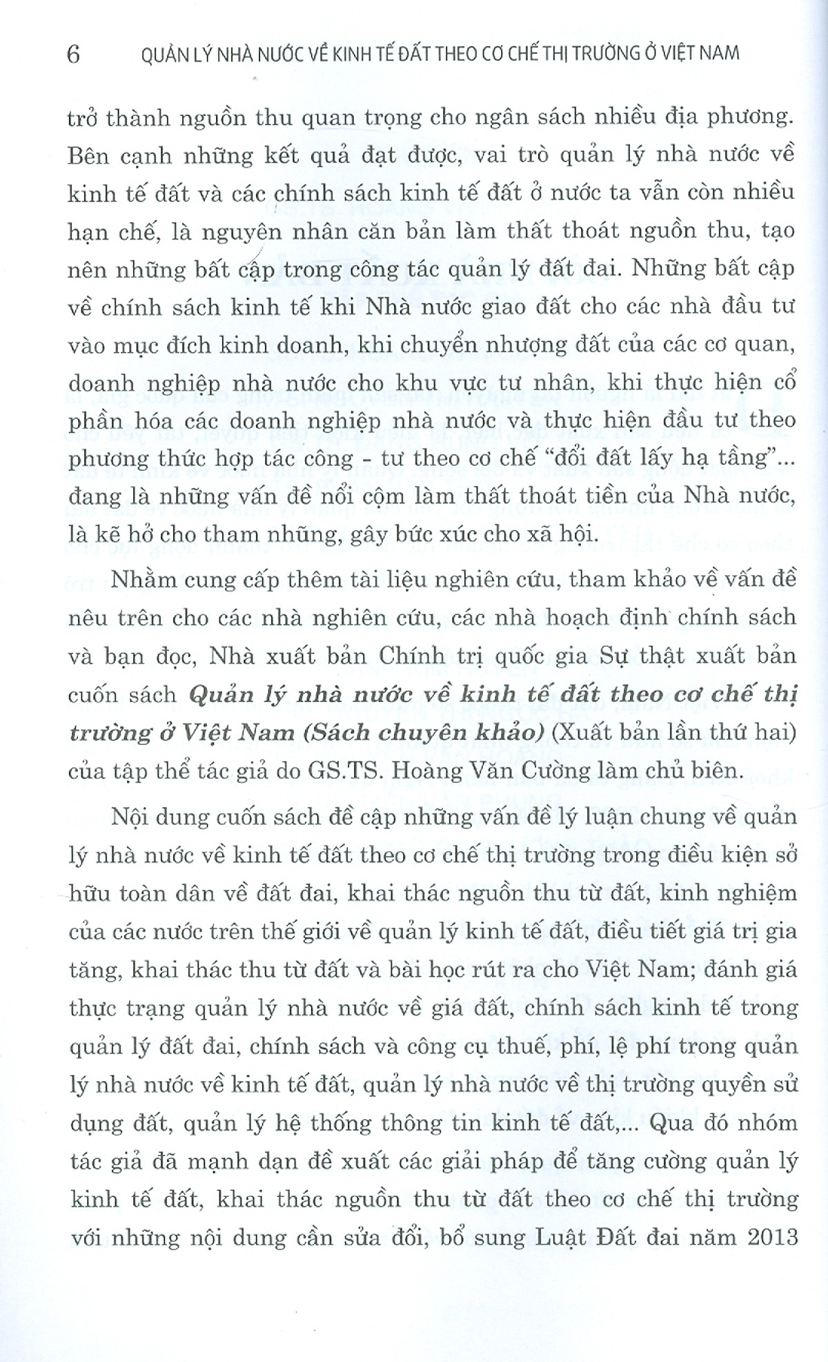 quản lý nhà nước về kinh tế đất theo cơ chế thị trường ở việt nam (sách chuyên khảo) - Ảnh 4