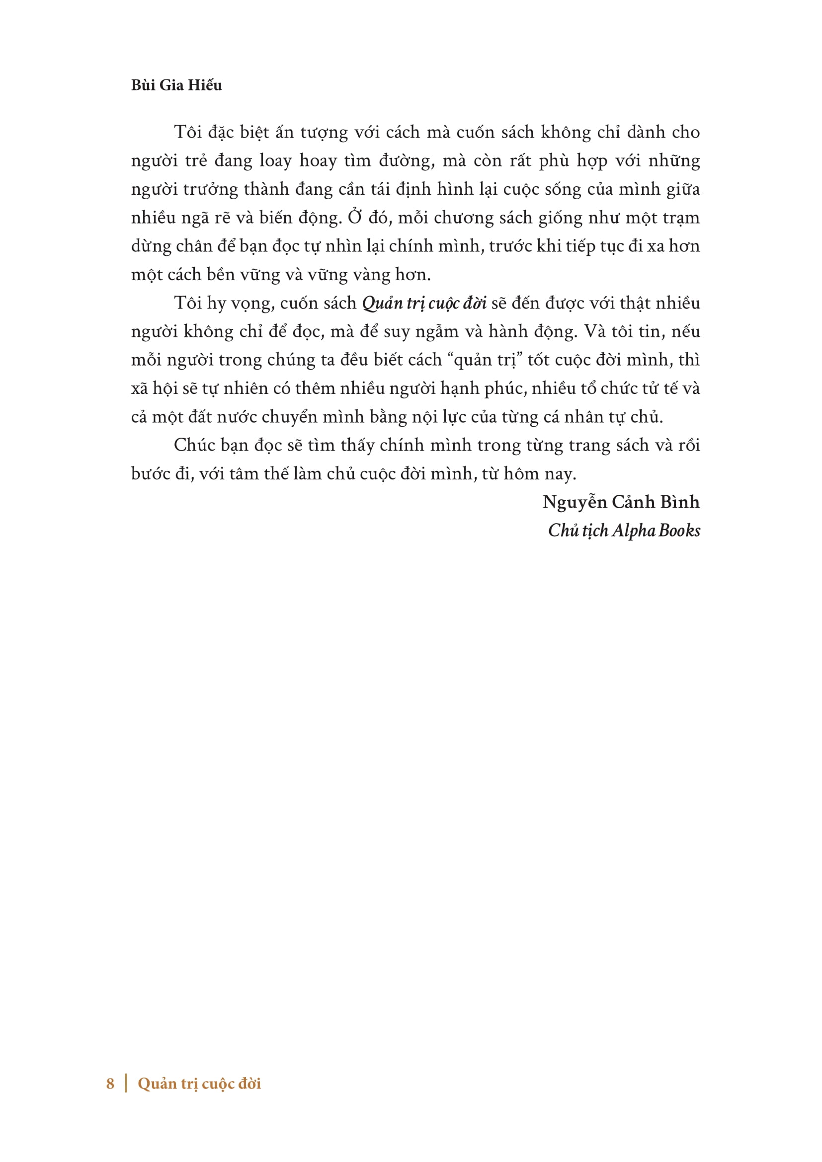 Quan Tri Cuoc Doi - "Lam Chu So Phan Hay Bi Cuon Theo Dong Doi" - Bia Cung - Ảnh 6