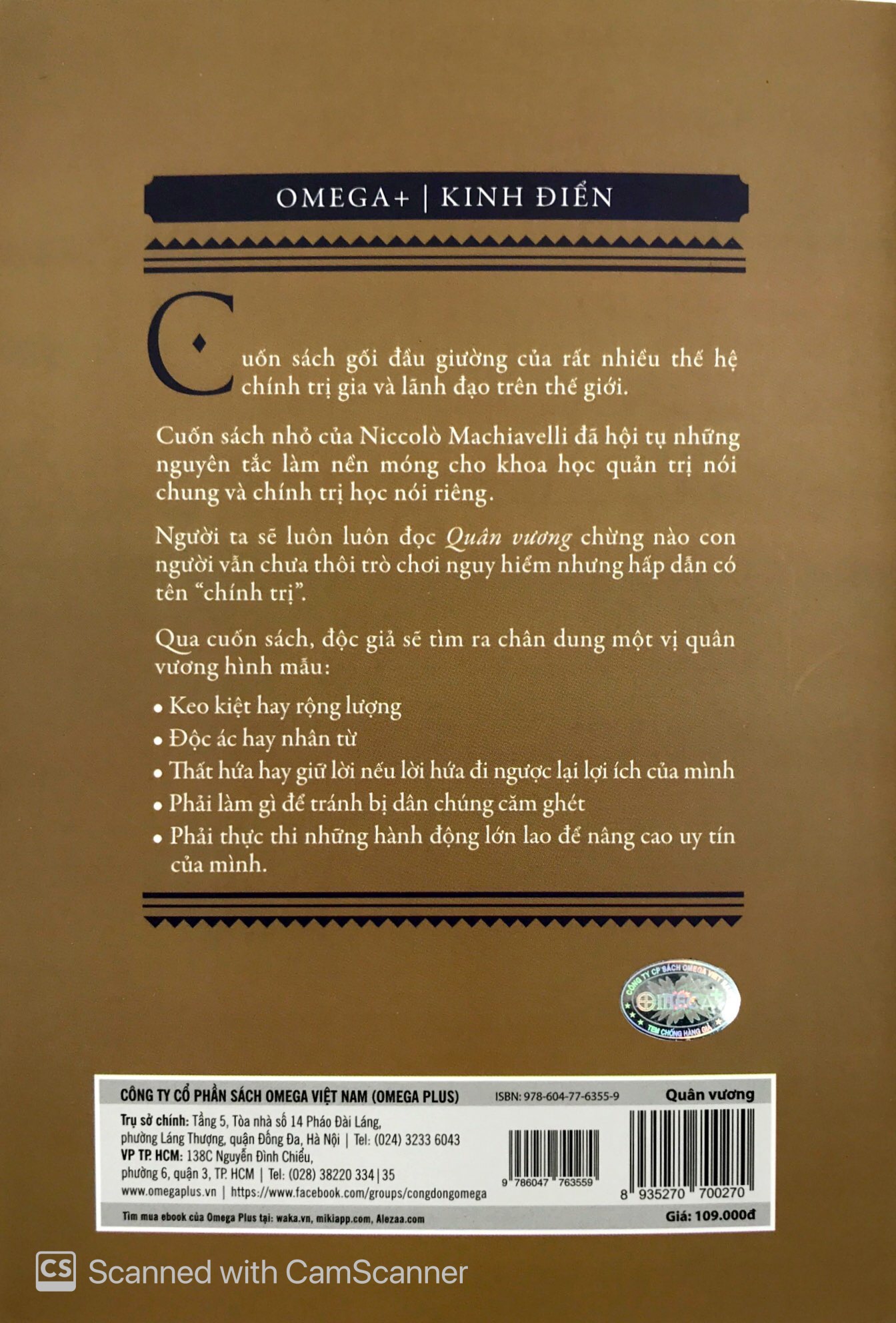 quân vương - thuật cai trị (tái bản 2023) - Ảnh 12