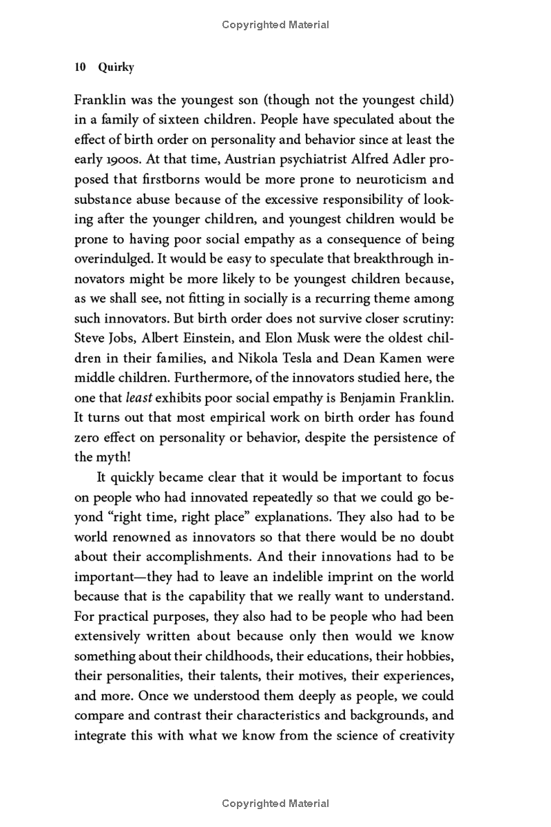 quirky : the remarkable story of the traits, foibles, and genius of breakthrough innovators who changed the world - Ảnh 14