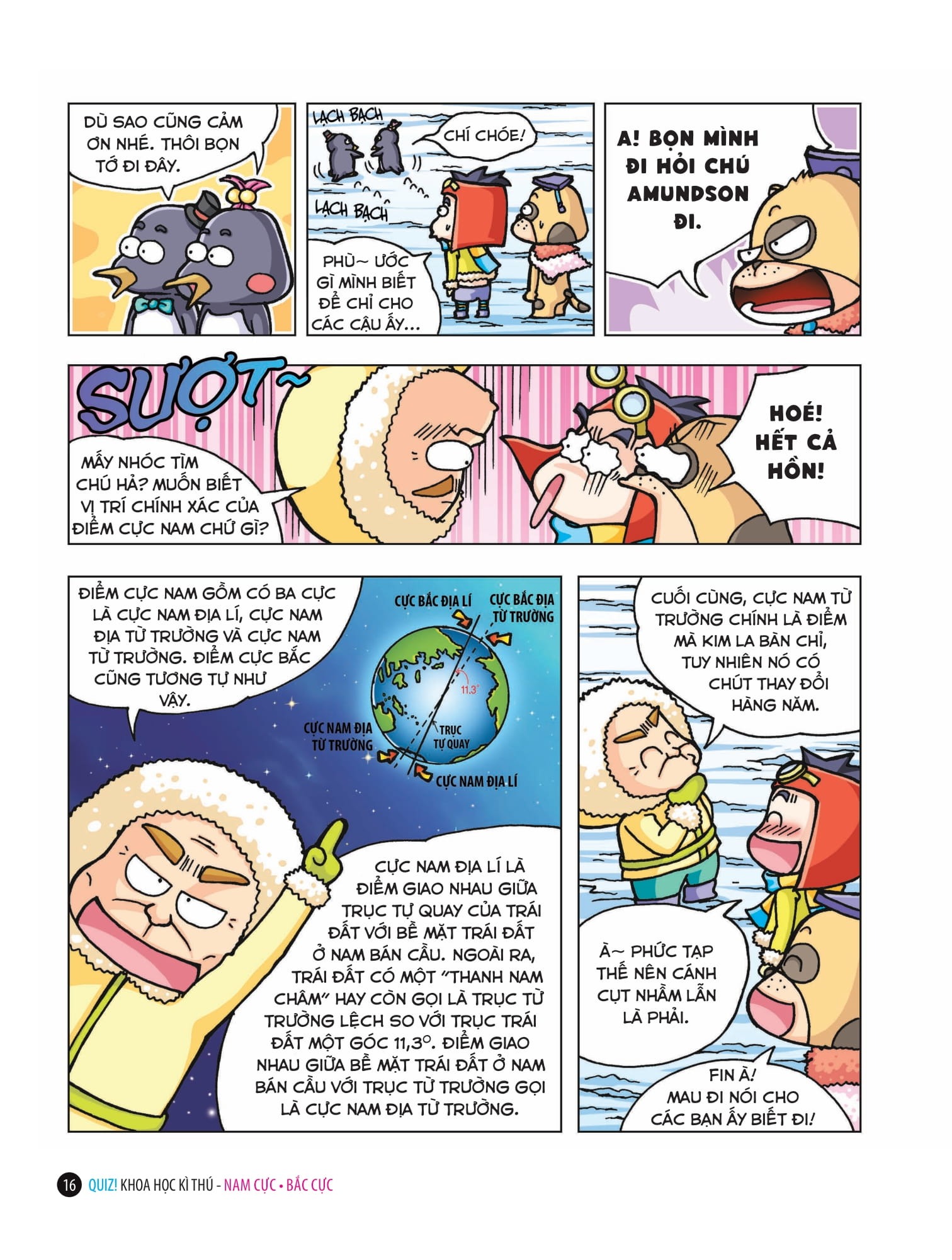 quiz! khoa học kì thú - nam cực bắc cực (tái bản 2024) - Ảnh 9