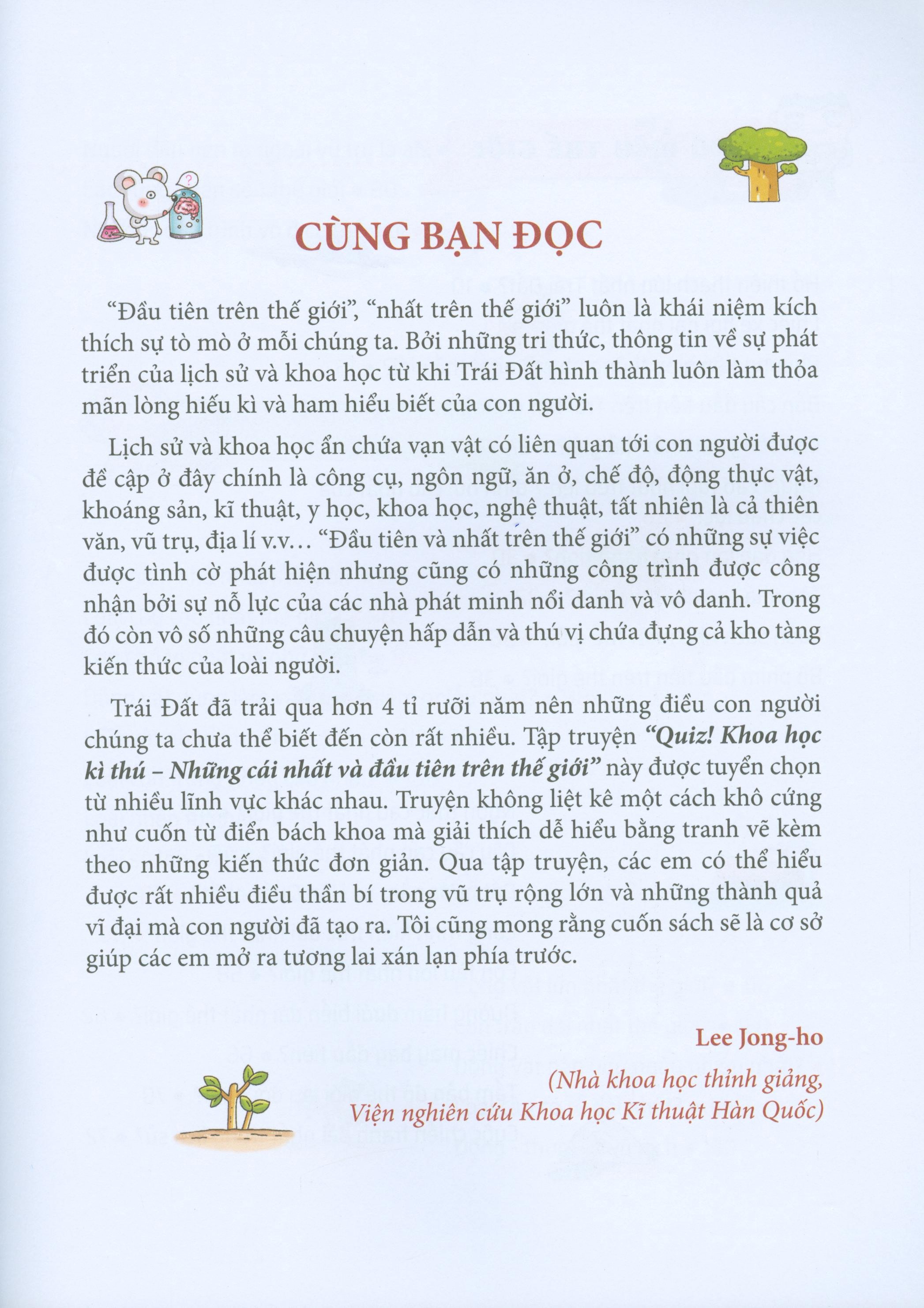 quiz! khoa học kì thú - những cái nhất và đầu tiên trên thế giới (tái bản 2020) - Ảnh 4