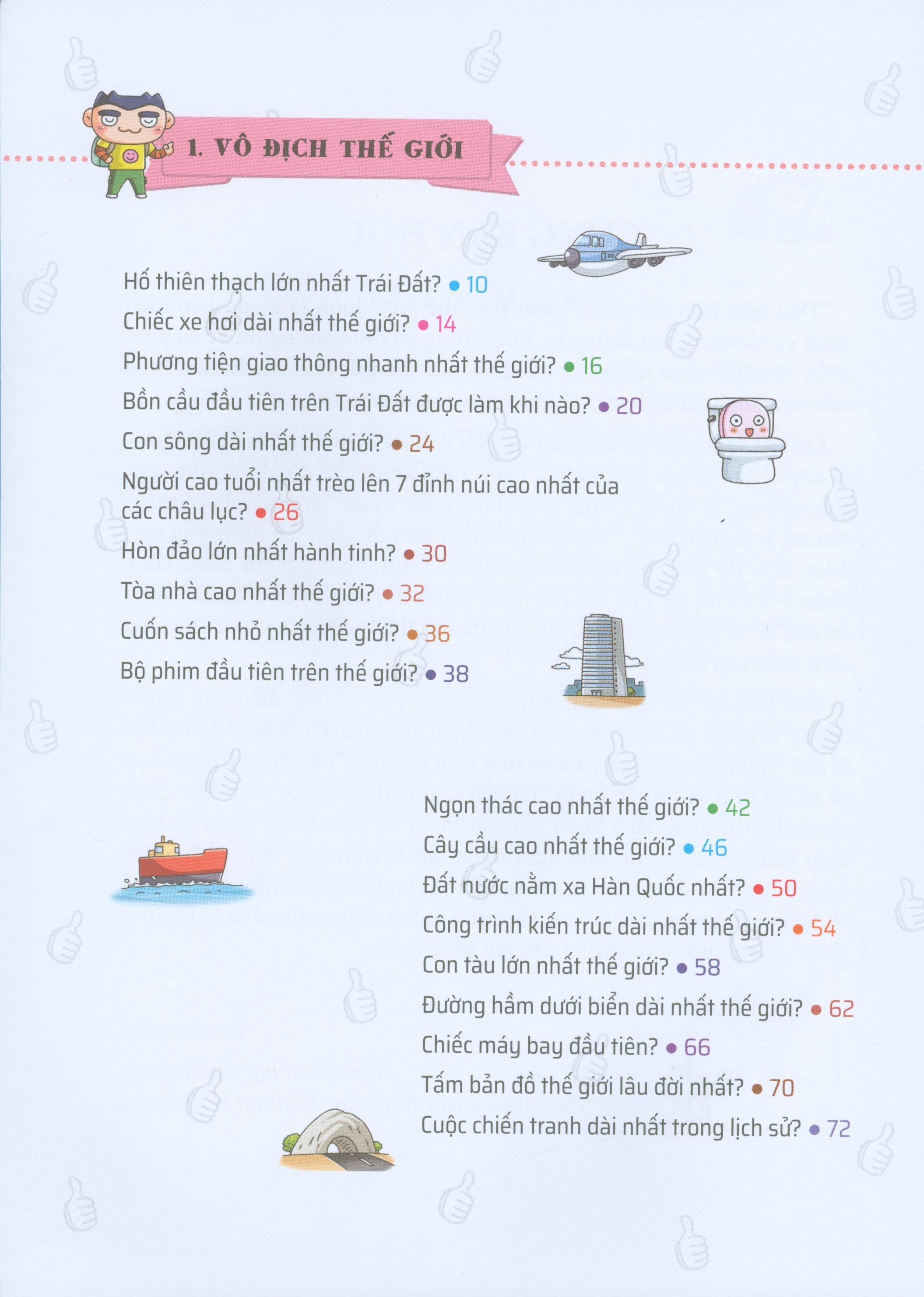 quiz! khoa học kì thú - những cái nhất và đầu tiên trên thế giới (tái bản 2020) - Ảnh 5