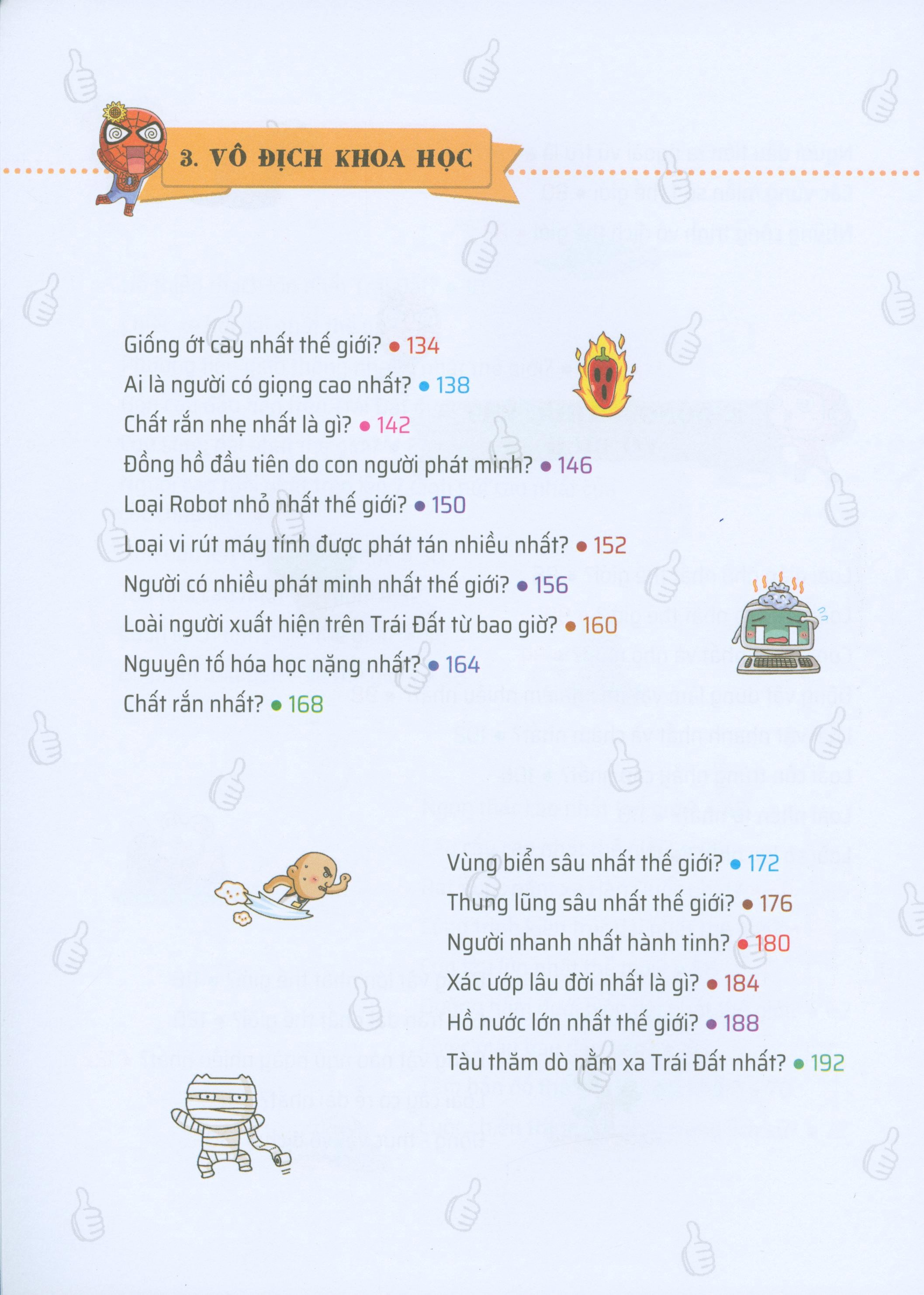 quiz! khoa học kì thú - những cái nhất và đầu tiên trên thế giới (tái bản 2020) - Ảnh 7