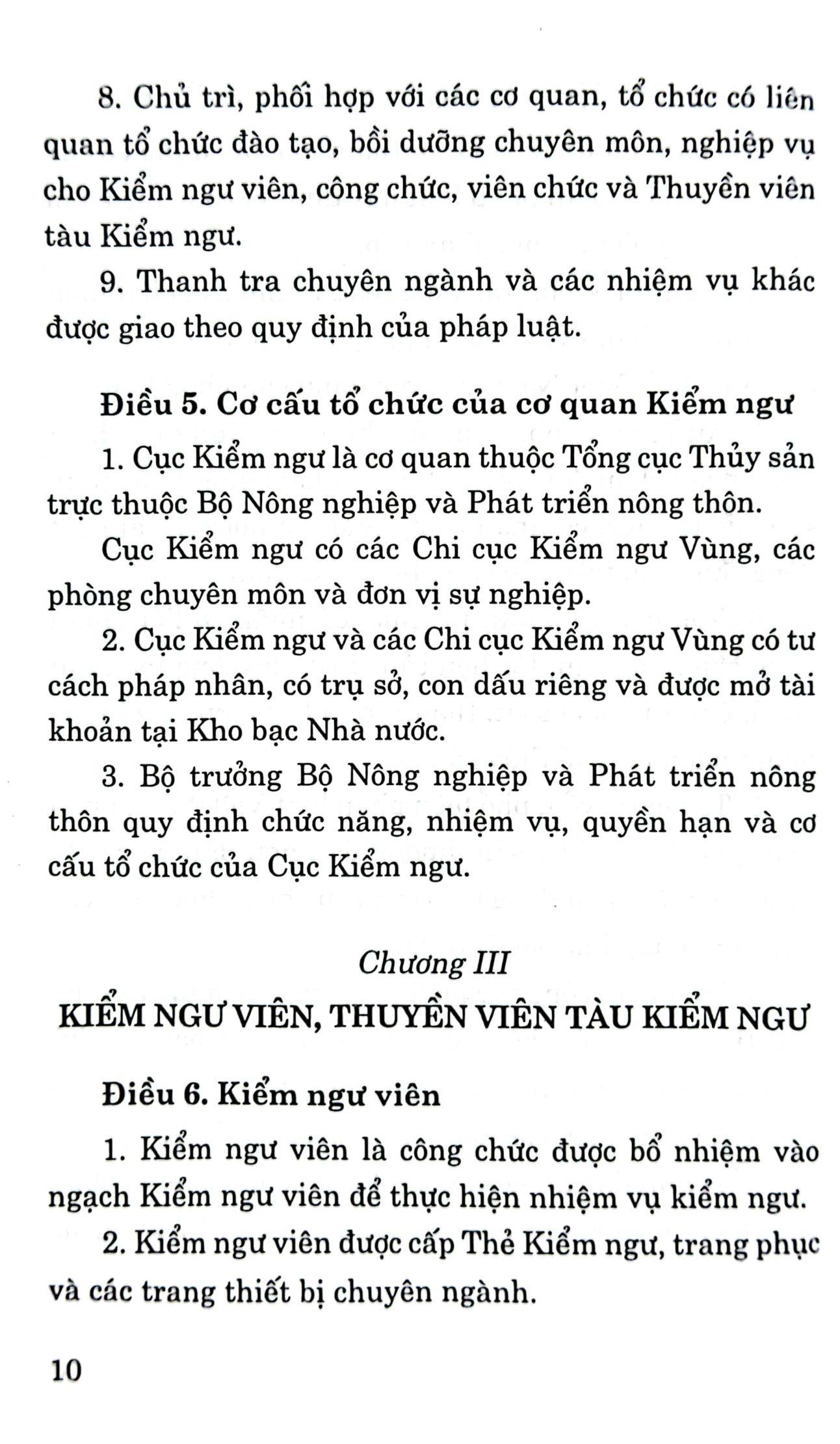 quy định pháp luật về tổ chức và hoạt động của kiểm ngư - Ảnh 6