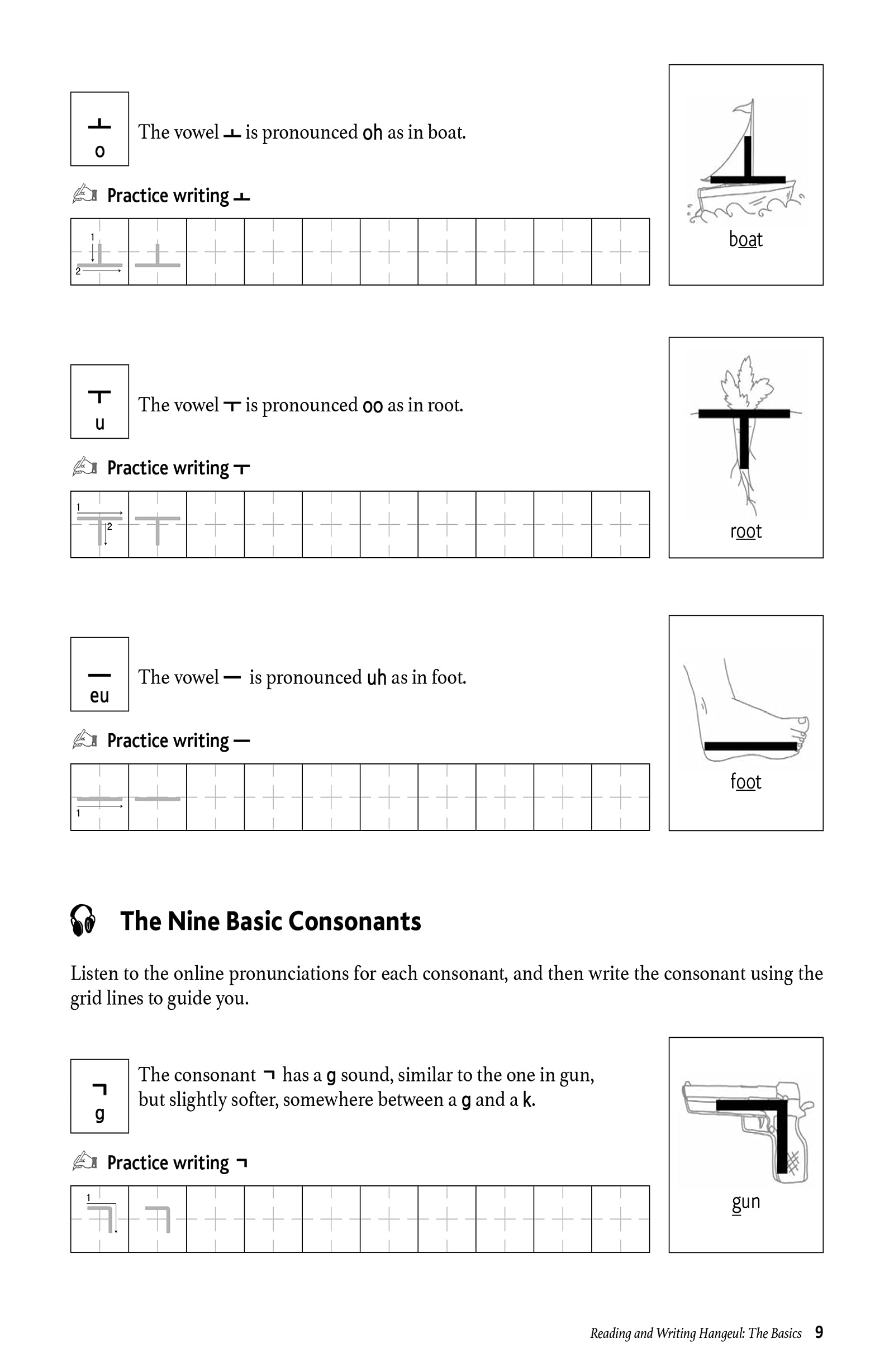 reading and writing korean: a workbook for self-study: a beginner's guide to the hangeul writing system (free online audio and printable flash cards) - Ảnh 9