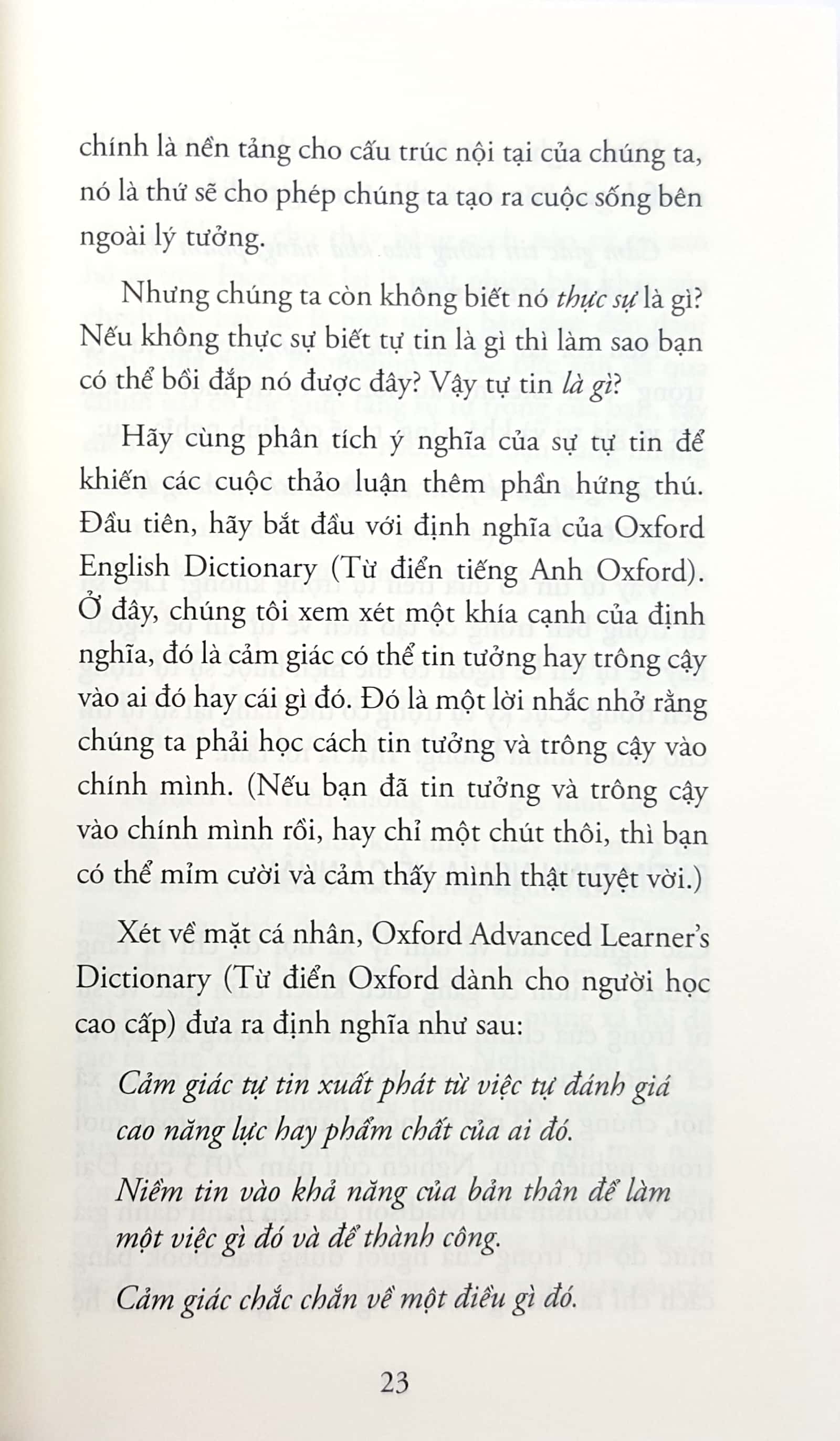 real confidence - không còn cảm giác nhỏ bé và bắt đầu trở nên can đảm - Ảnh 5
