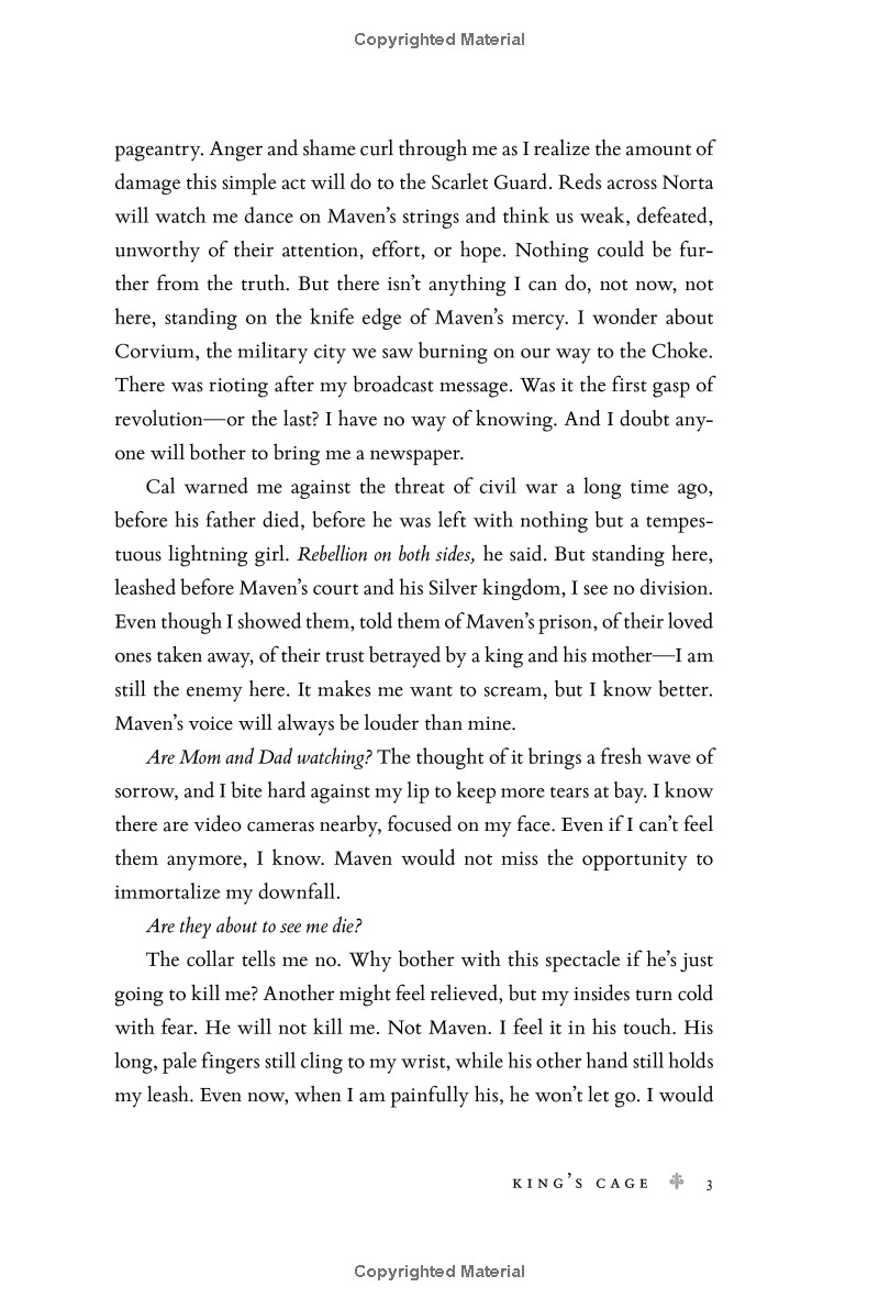 red queen - book 3 - king's cage - Ảnh 5