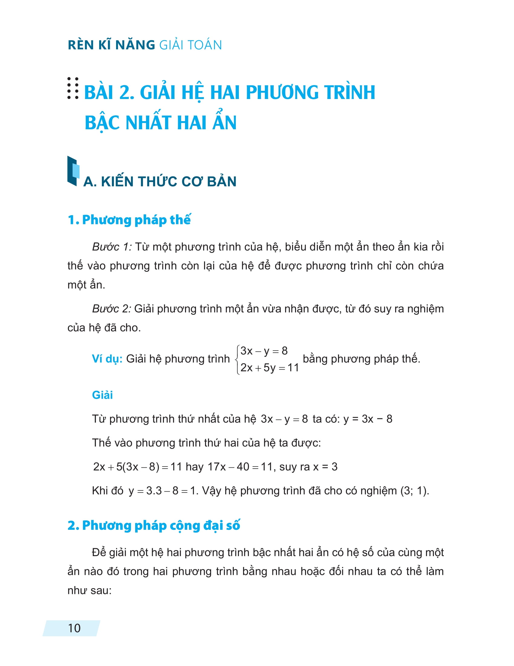 rèn kĩ năng giải toán lớp 9 - tập 1 - Ảnh 9