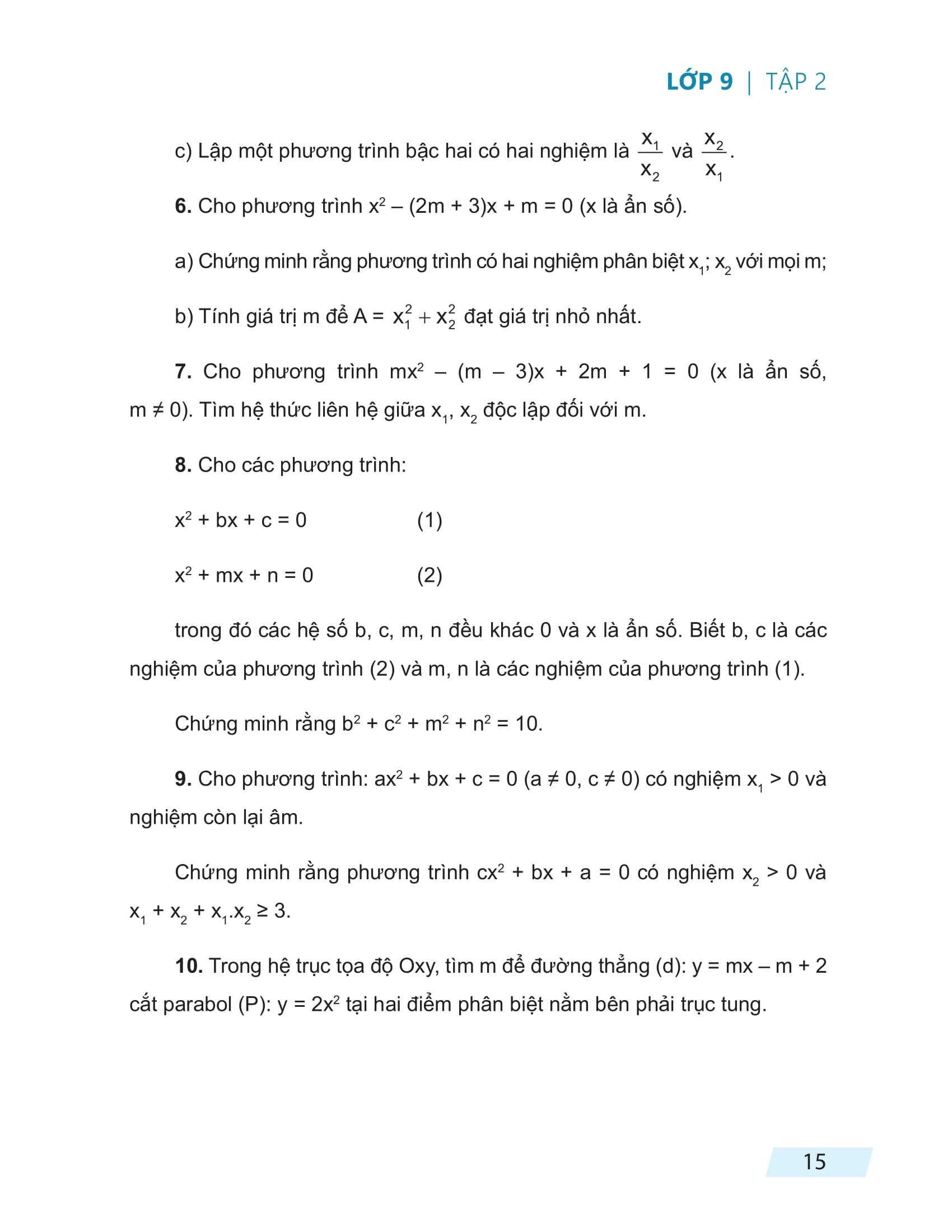 rèn kĩ năng giải toán lớp 9 - tập 2 - Ảnh 16