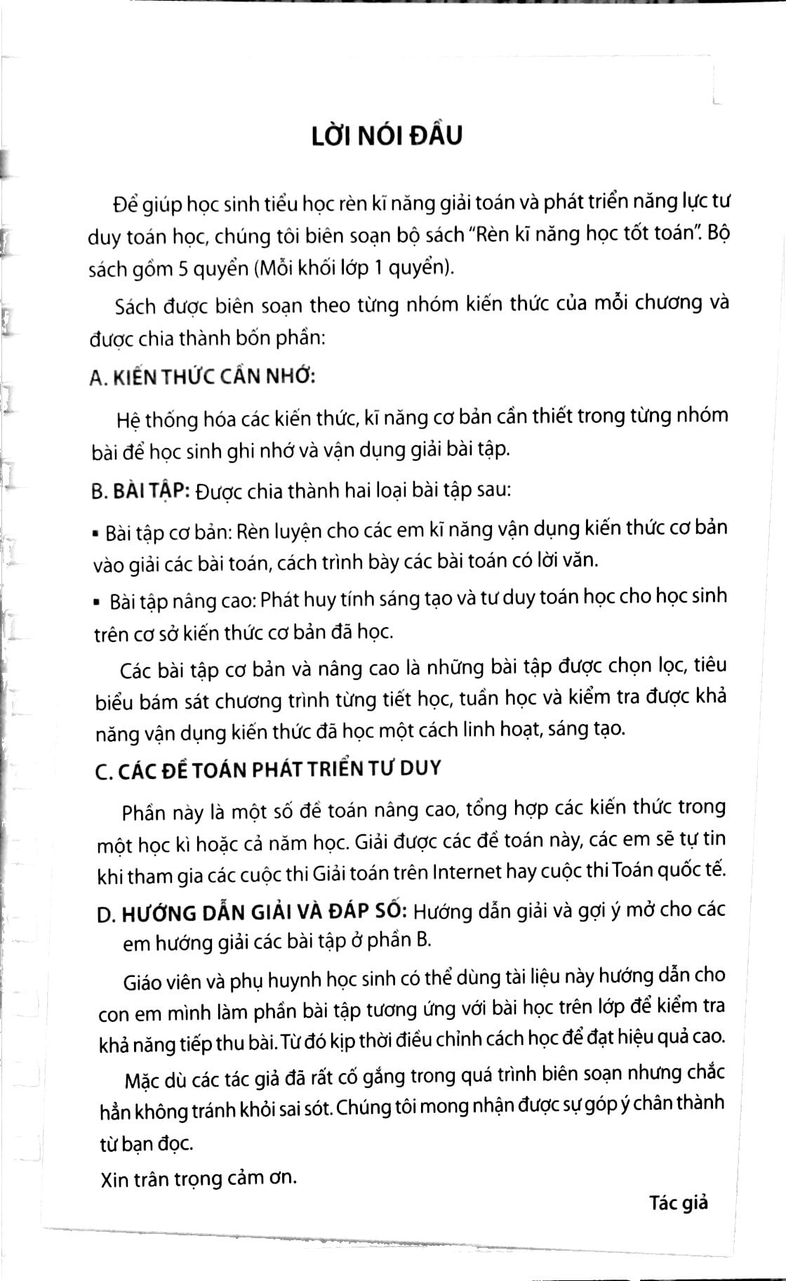 rèn kĩ năng học tốt toán 3 - hỗ trợ phát triển năng lực giải toán (tái bản) - Ảnh 2