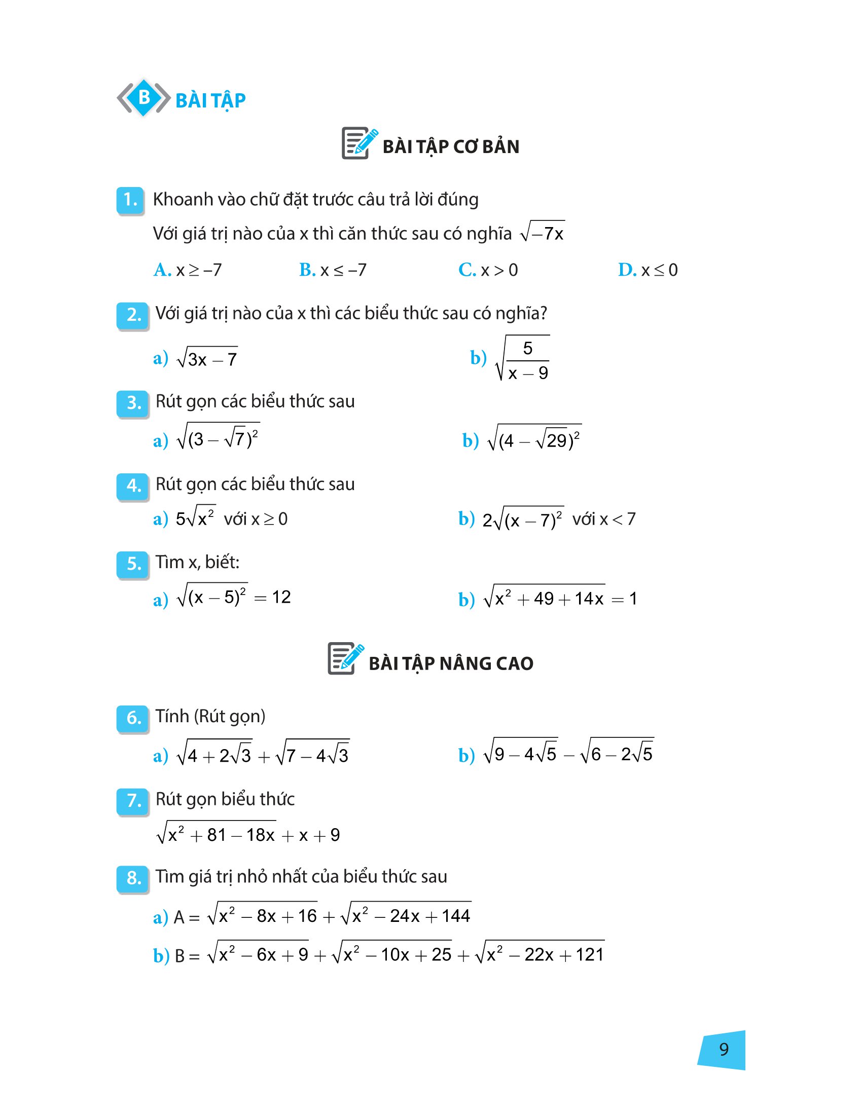 rèn kĩ năng học tốt toán 9 (tái bản) - Ảnh 7