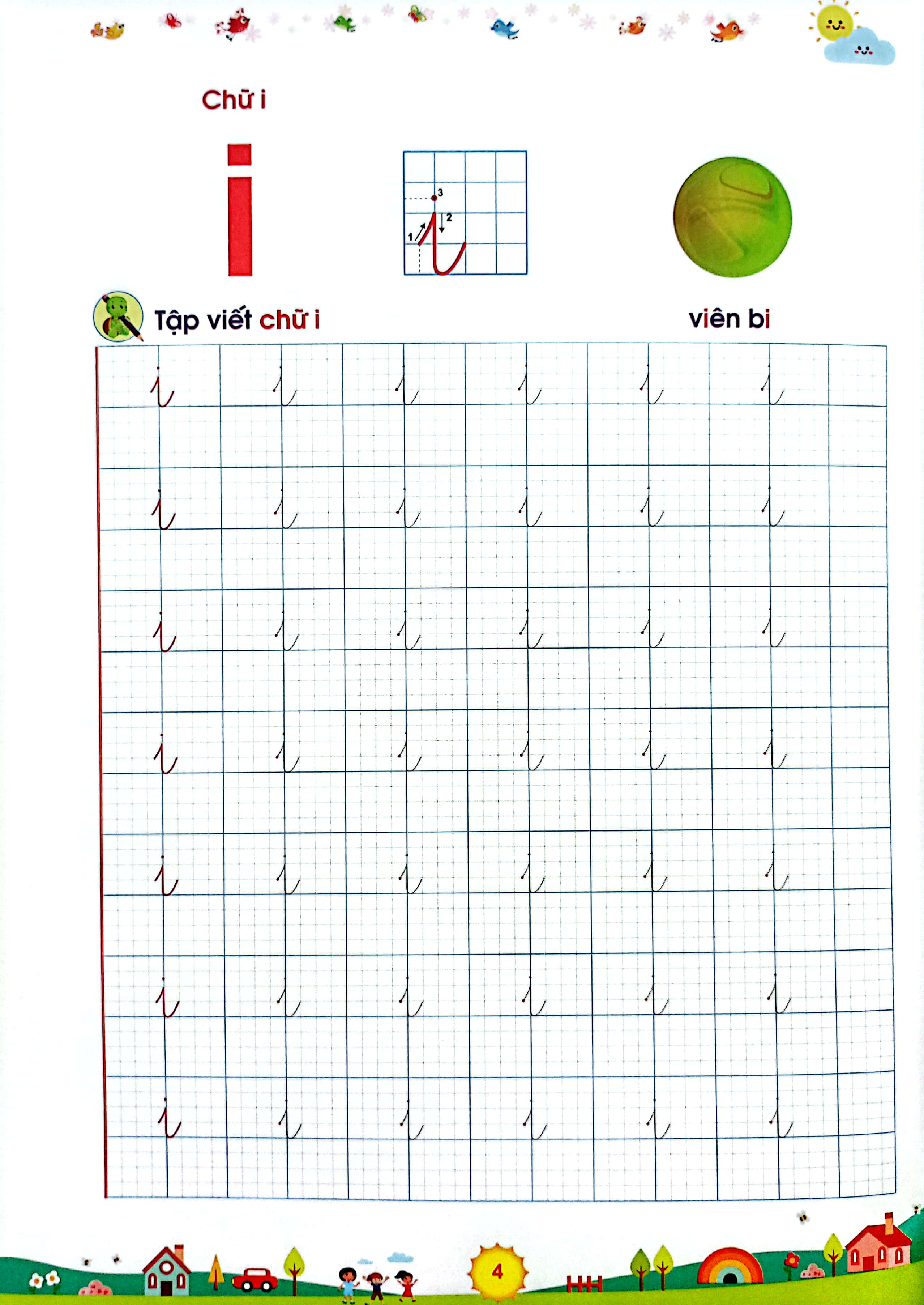 rèn kĩ năng viết chữ cho trẻ 6 tuổi - em tập viết đúng viết đẹp 1 - quyển 1 (tái bản 2024) - Ảnh 5
