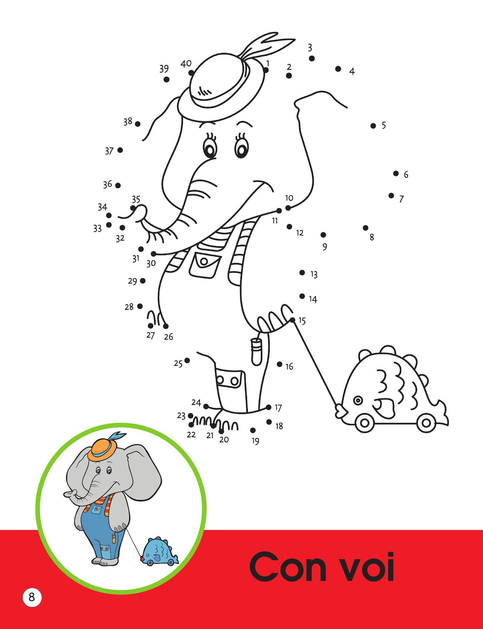 Rèn Luyện Kỹ Năng Cầm Bút Cho Trẻ - Nối Số Và Tô Màu - Ảnh 10