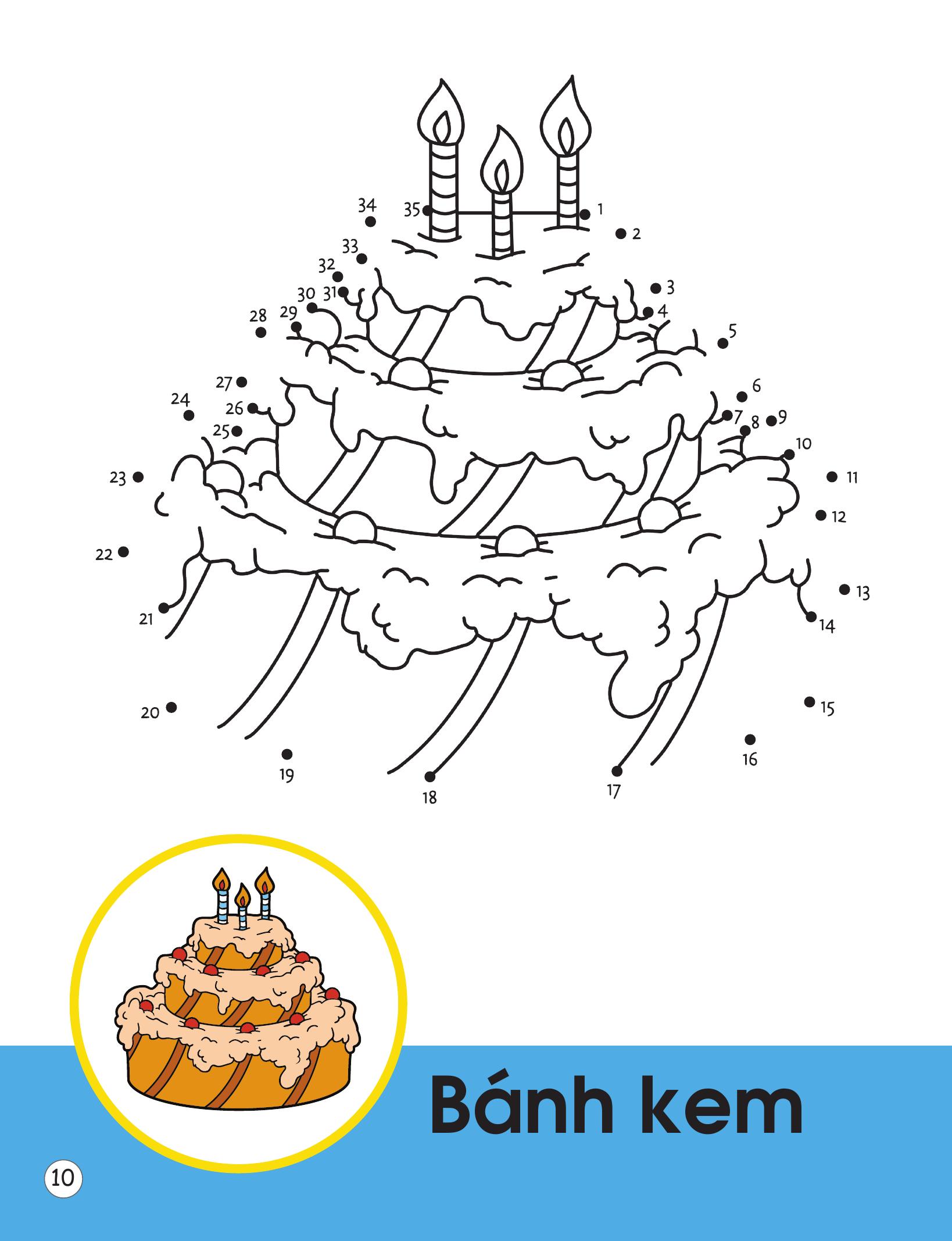 Rèn Luyện Kỹ Năng Cầm Bút Cho Trẻ - Nối Số Và Tô Màu - Ảnh 12