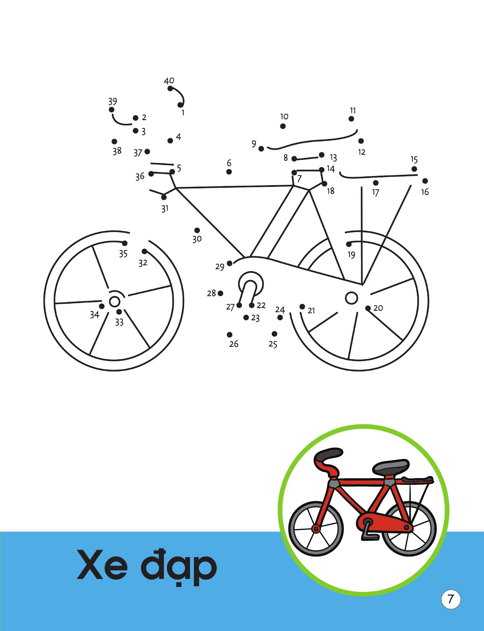 Rèn Luyện Kỹ Năng Cầm Bút Cho Trẻ - Nối Số Và Tô Màu - Ảnh 9