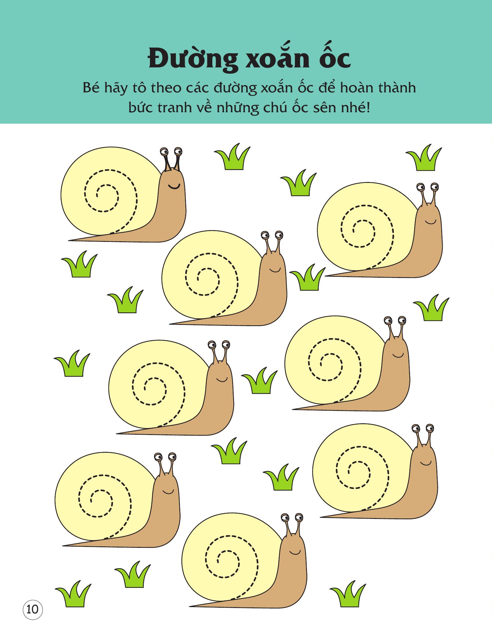 Rèn Luyện Kỹ Năng Cầm Bút Cho Trẻ - Tô Nét Cơ Bản - Ảnh 12