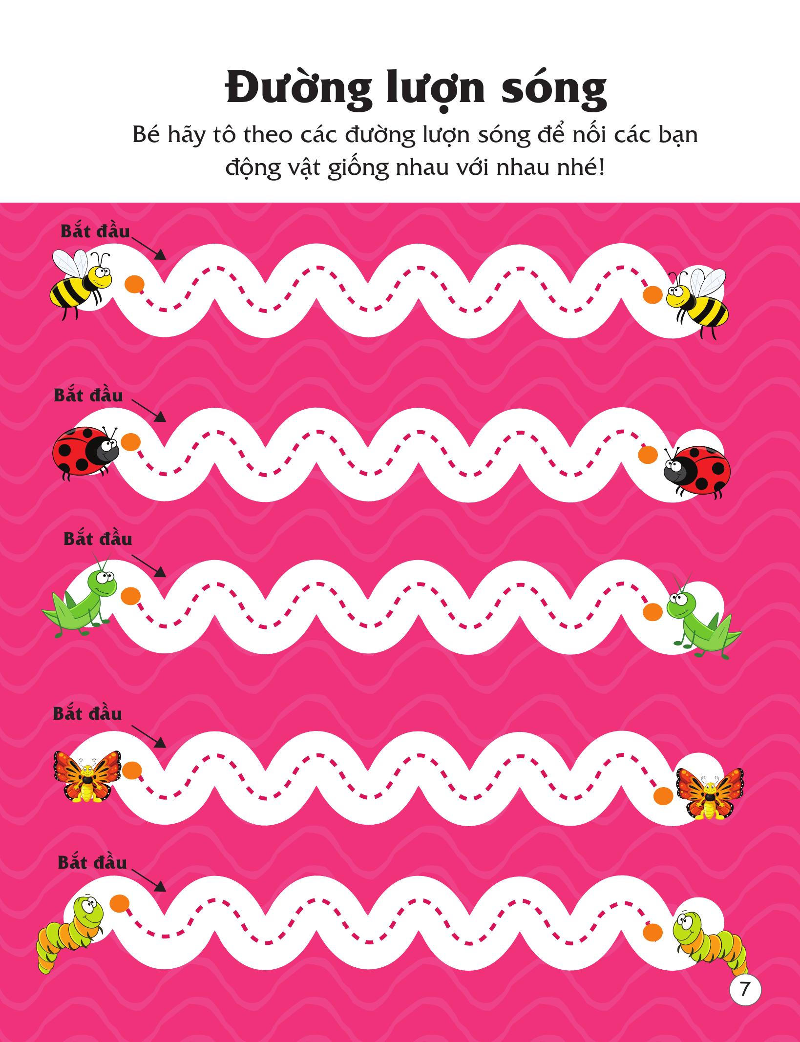 Rèn Luyện Kỹ Năng Cầm Bút Cho Trẻ - Tô Nét Cơ Bản - Ảnh 9