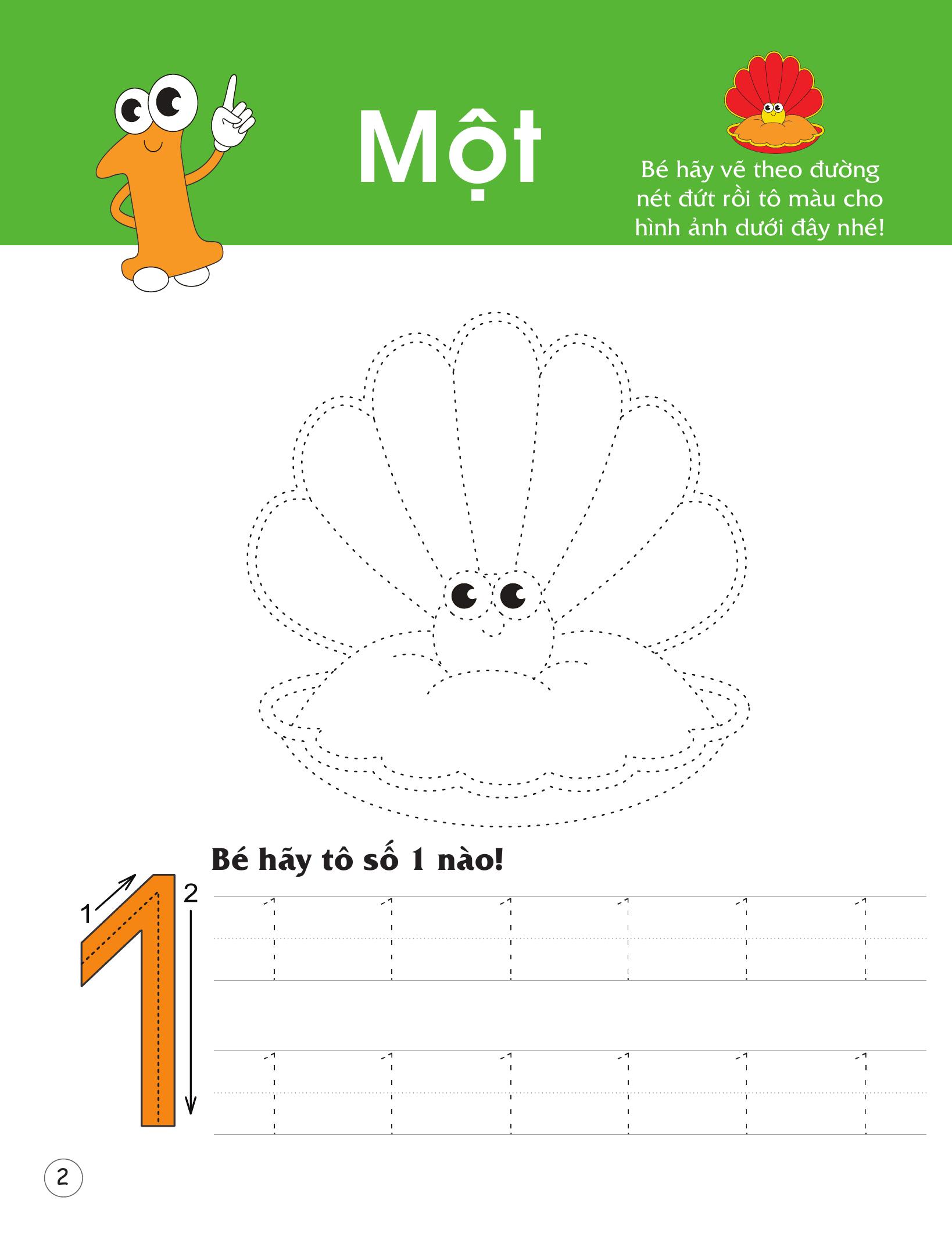 Rèn Luyện Kỹ Năng Cầm Bút Cho Trẻ - Tô Nét Số Đếm - Ảnh 4