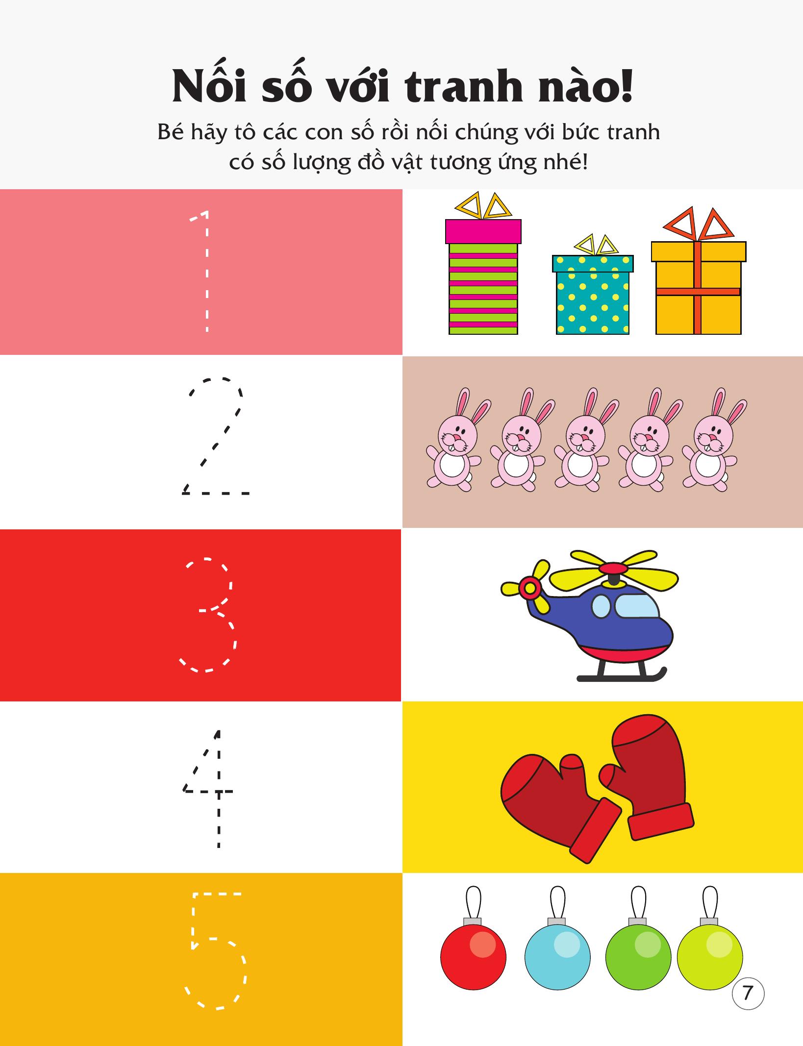 Rèn Luyện Kỹ Năng Cầm Bút Cho Trẻ - Tô Nét Số Đếm - Ảnh 9