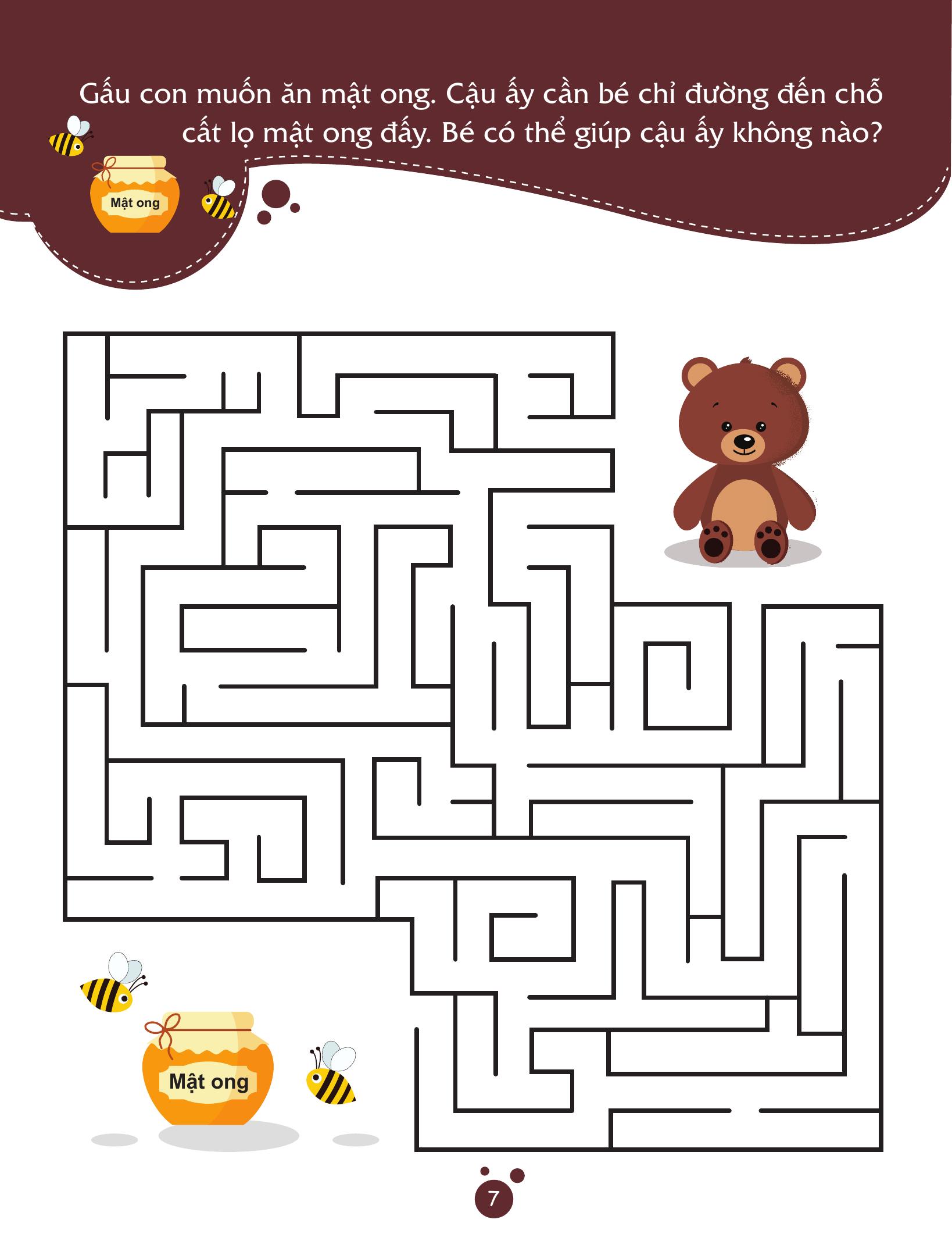 Rèn Luyện Kỹ Năng Cầm Bút Cho Trẻ - Trò Chơi Mê Cung - Ảnh 9