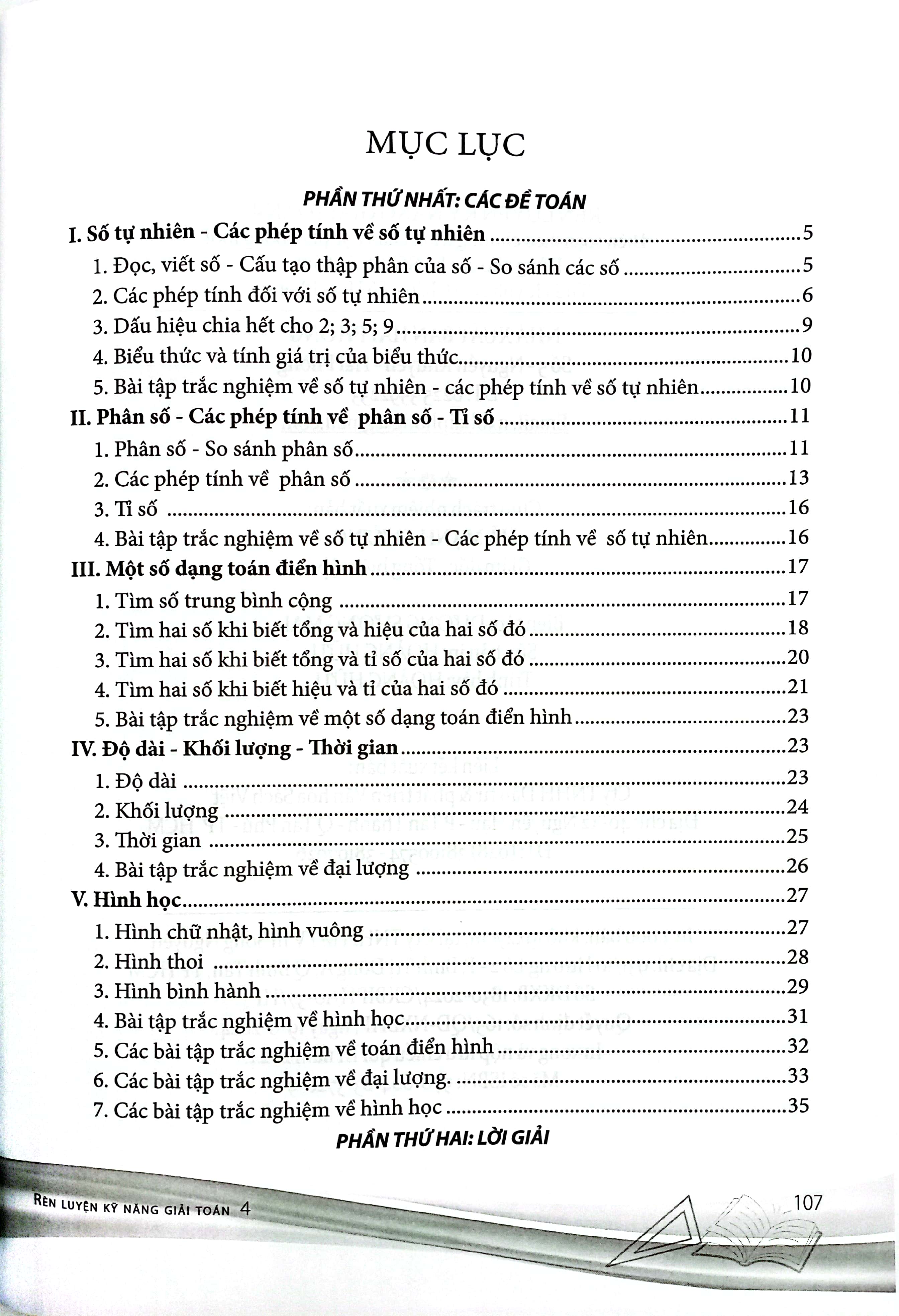 rèn luyện kỹ năng giải toán 4 (biên soạn theo chương trình giáo dục phổ thông mới dùng chung cho các bộ sgk hiện hành) - Ảnh 3