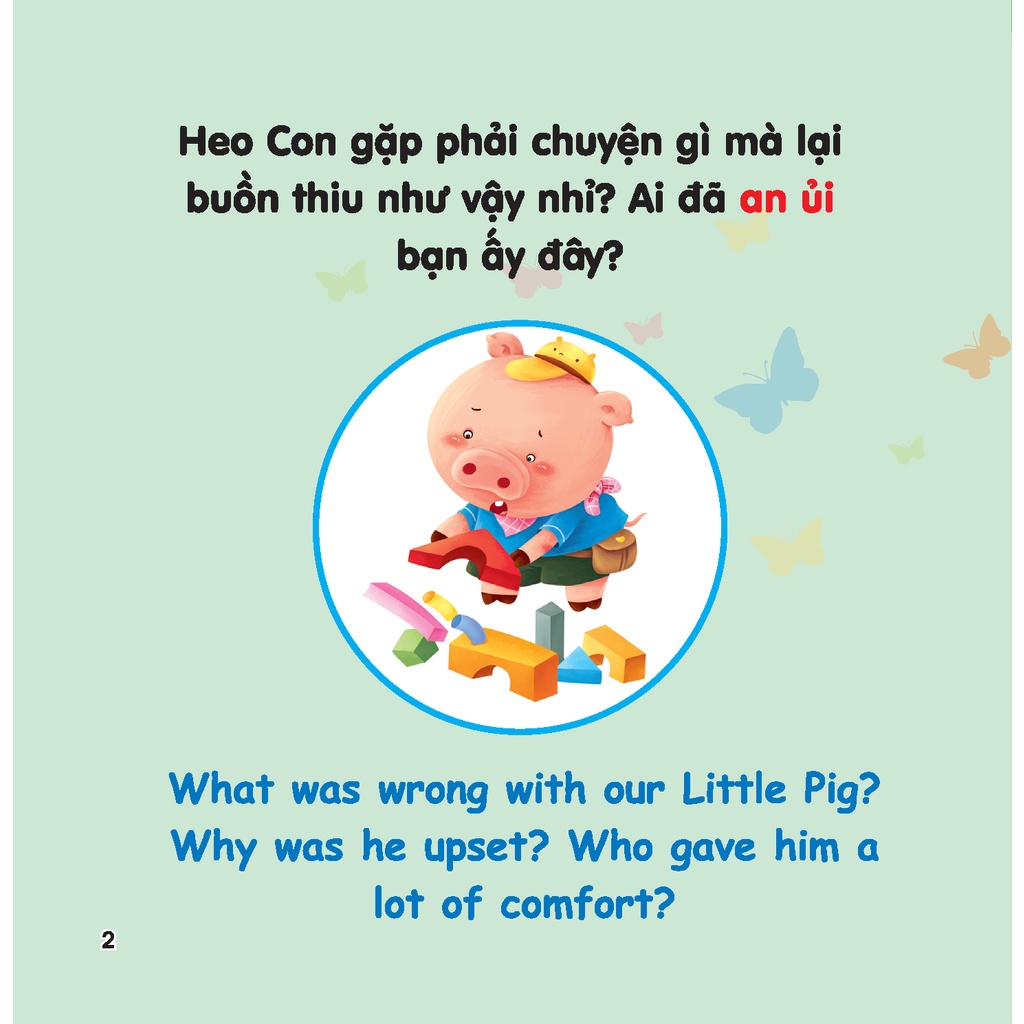 rèn luyện kỹ năng giao tiếp bằng tranh cho bé - lời an ủi (song ngữ anh - việt) - Ảnh 3