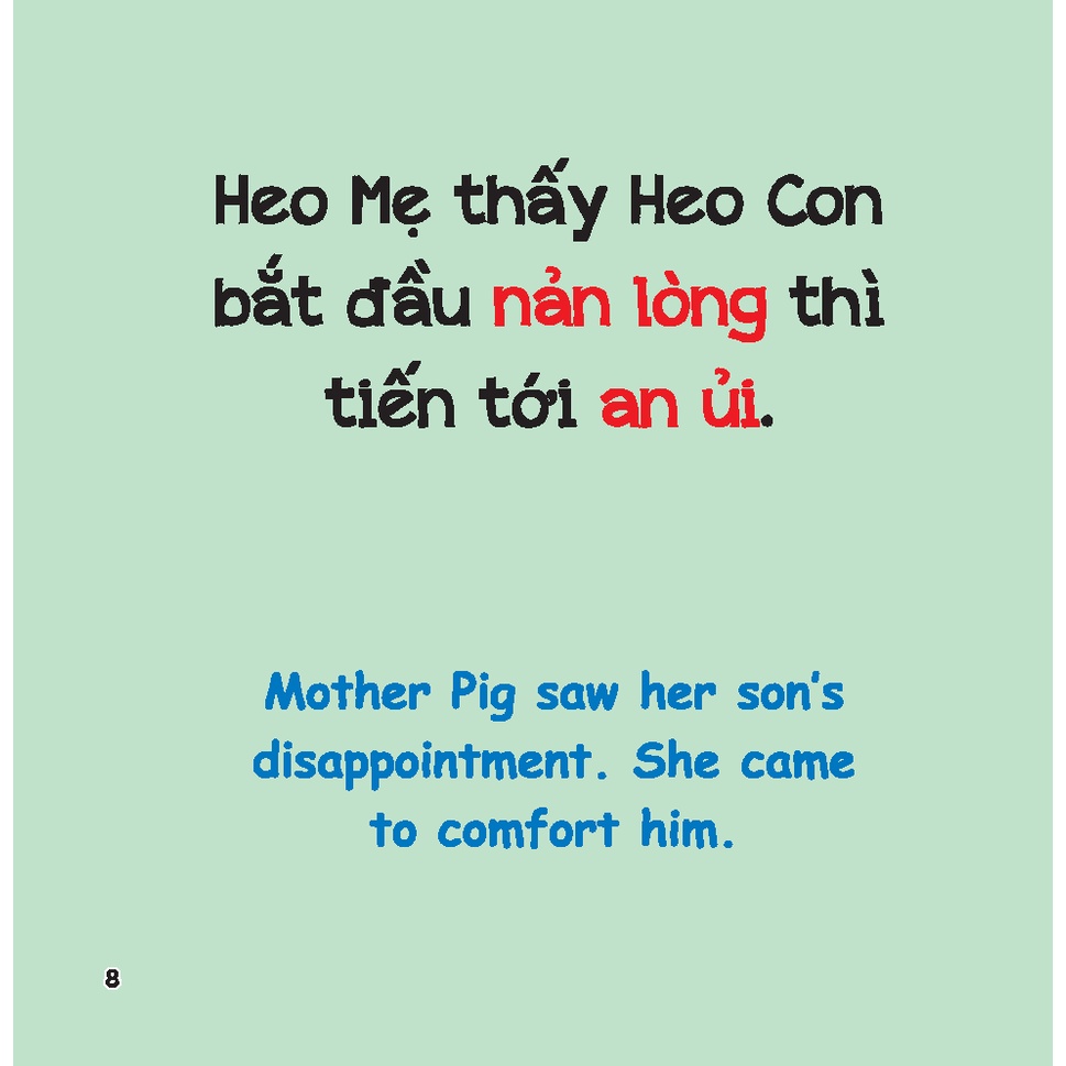 rèn luyện kỹ năng giao tiếp bằng tranh cho bé - lời an ủi (song ngữ anh - việt) - Ảnh 7