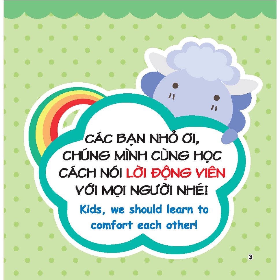 rèn luyện kỹ năng giao tiếp bằng tranh cho bé - lời động viên (song ngữ anh - việt) - Ảnh 4