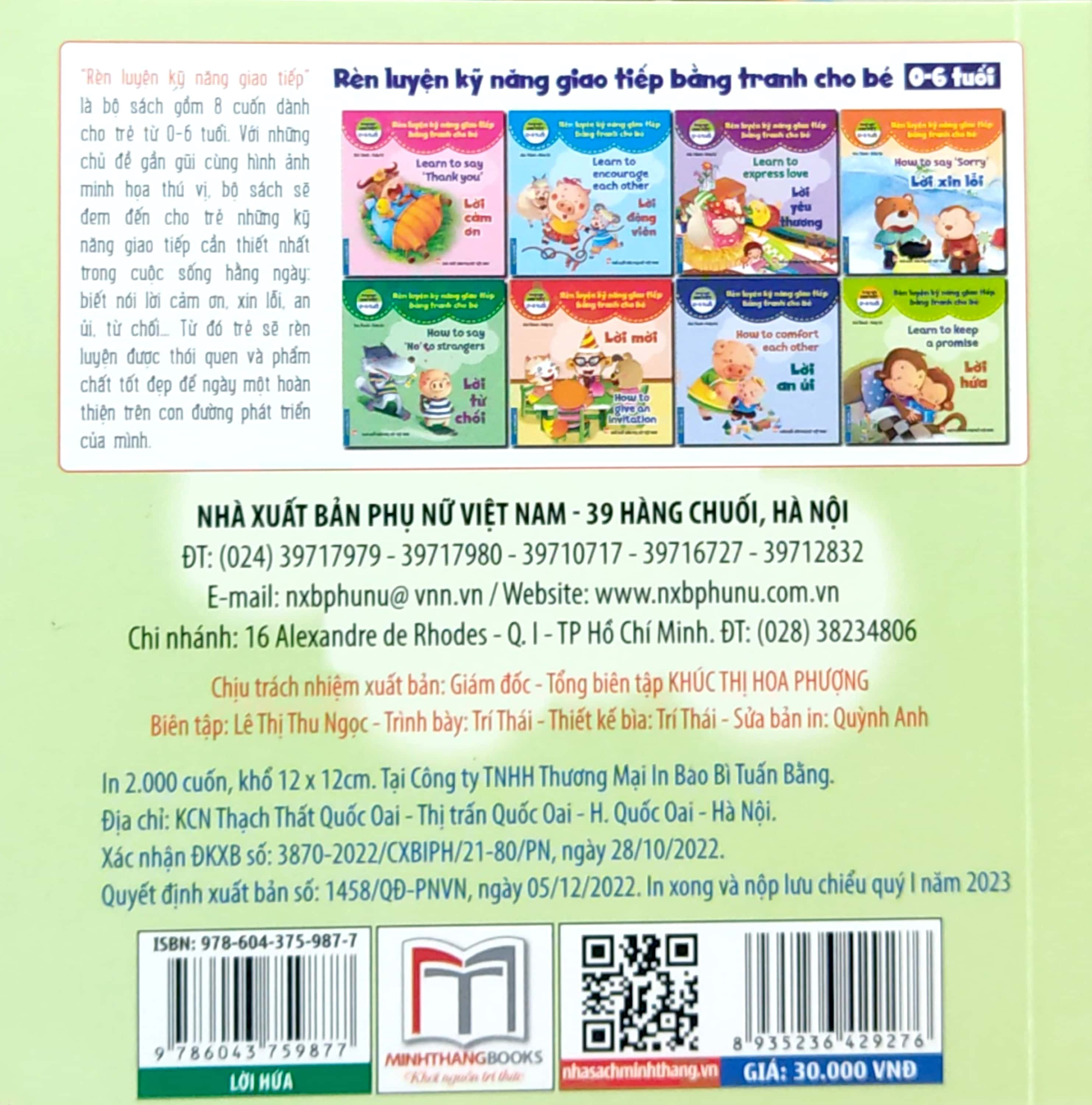 rèn luyện kỹ năng giao tiếp bằng tranh cho bé - lời hứa (song ngữ anh - việt) - Ảnh 7
