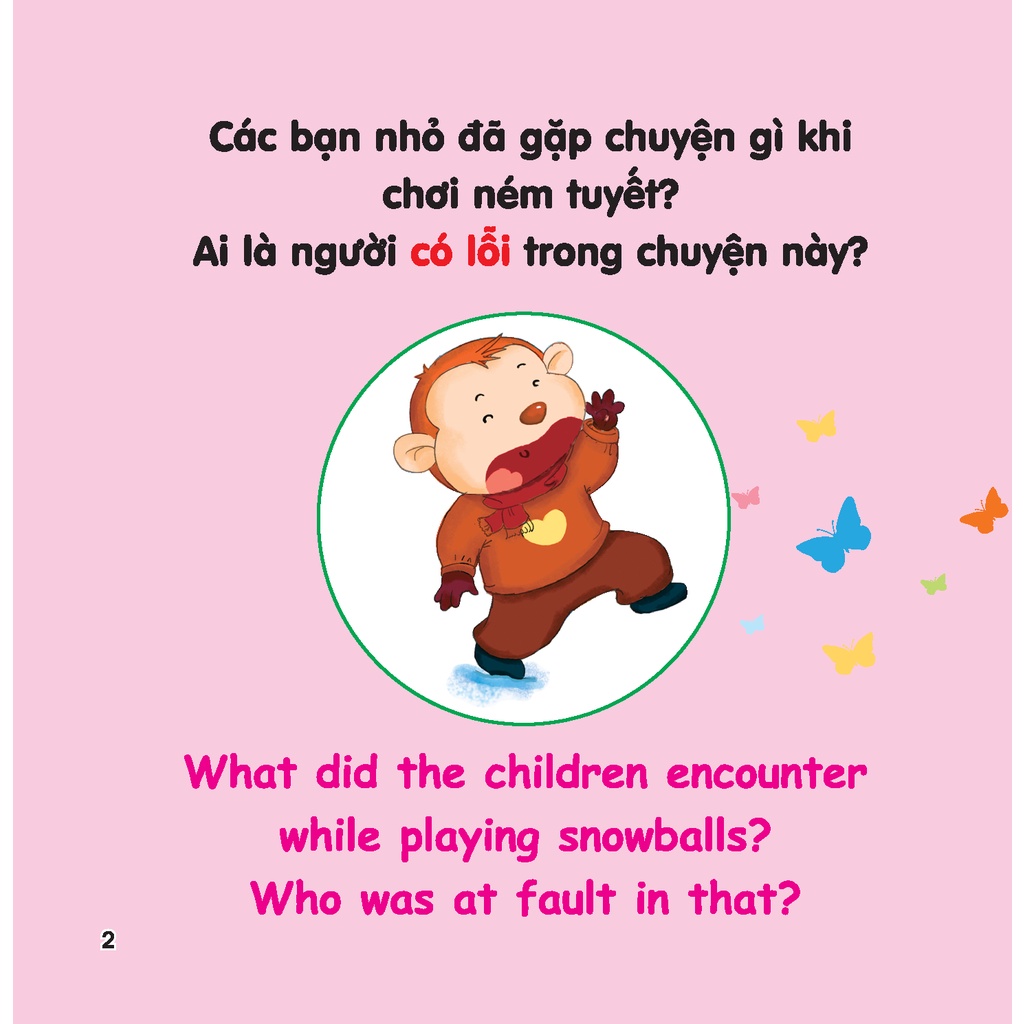 rèn luyện kỹ năng giao tiếp bằng tranh cho bé - lời xin lỗi (song ngữ anh - việt) - Ảnh 3