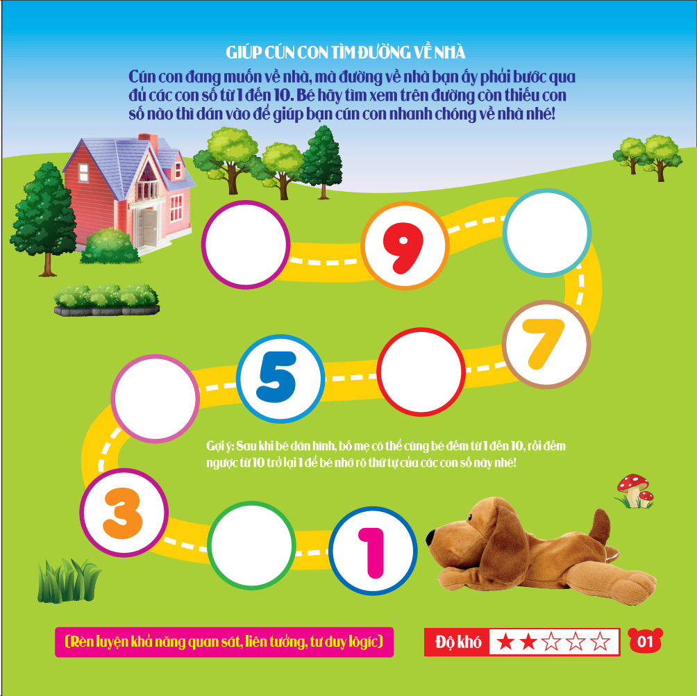 rèn luyện phát triển trí óc cho trẻ - bóc dán hình thông minh - chơi mà học (2-6 tuổi) - Ảnh 4