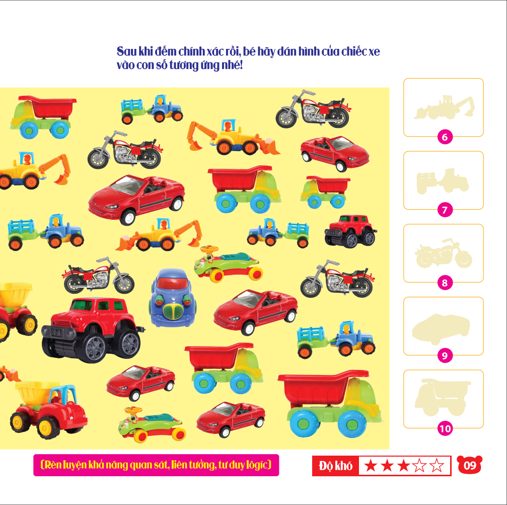 rèn luyện phát triển trí óc cho trẻ - bóc dán hình thông minh iq-eq-cq - phương tiện giao thông (tái bản 2023) - Ảnh 10