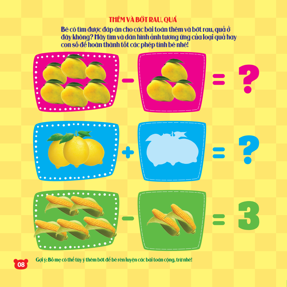 rèn luyện phát triển trí óc cho trẻ - bóc dán hình thông minh iq-eq-cq - rau, củ, quả (dành cho trẻ từ 2-6 tuổi) (tái bản 2023) - Ảnh 10