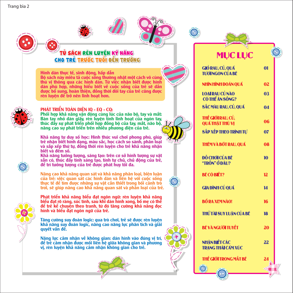 rèn luyện phát triển trí óc cho trẻ - bóc dán hình thông minh iq-eq-cq - rau, củ, quả (dành cho trẻ từ 2-6 tuổi) (tái bản 2023) - Ảnh 12
