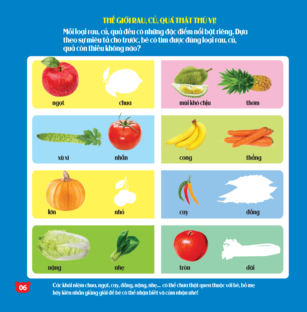 rèn luyện phát triển trí óc cho trẻ - bóc dán hình thông minh iq-eq-cq - rau, củ, quả (dành cho trẻ từ 2-6 tuổi) (tái bản 2023) - Ảnh 8