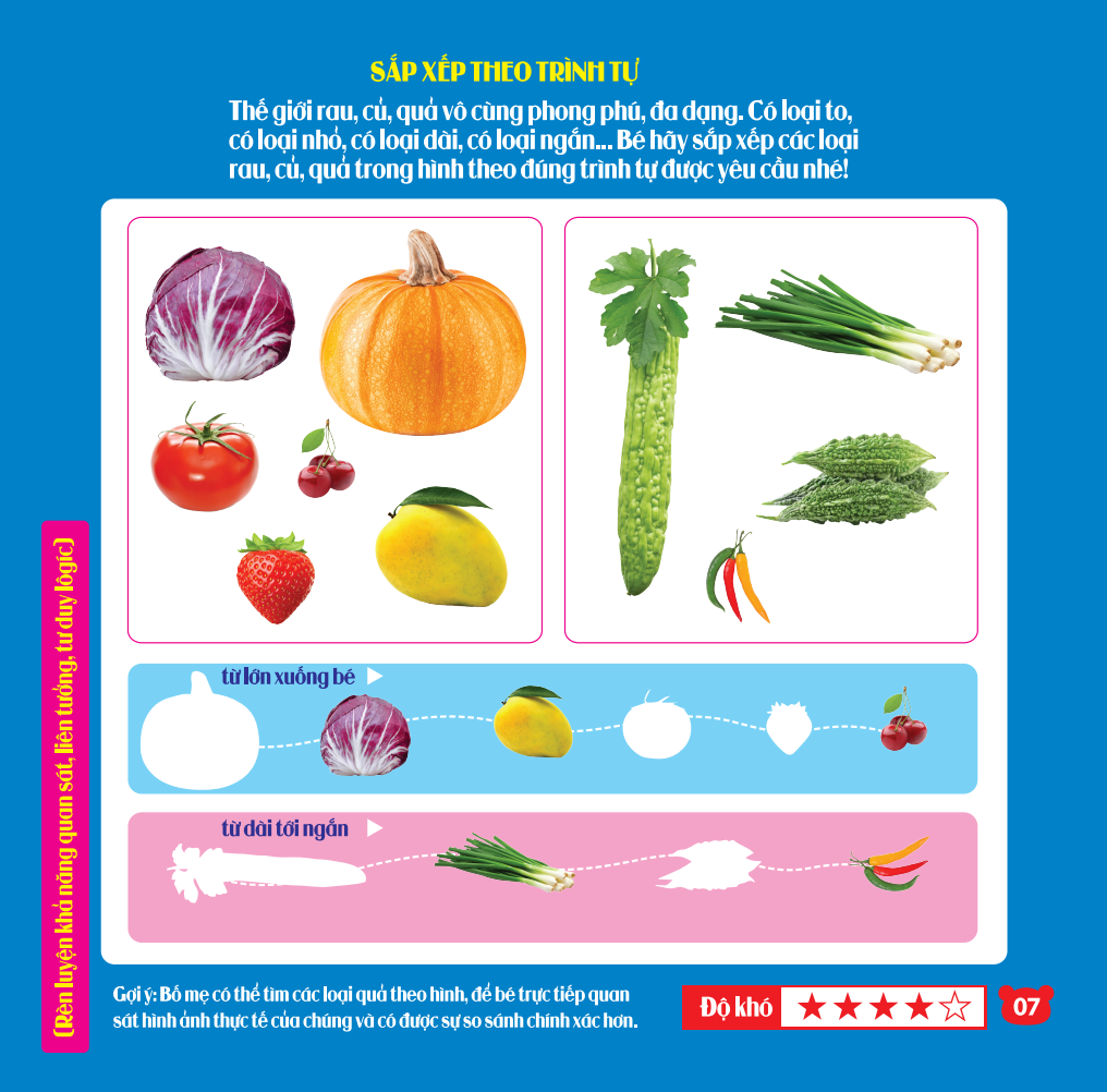 rèn luyện phát triển trí óc cho trẻ - bóc dán hình thông minh iq-eq-cq - rau, củ, quả (dành cho trẻ từ 2-6 tuổi) (tái bản 2023) - Ảnh 9