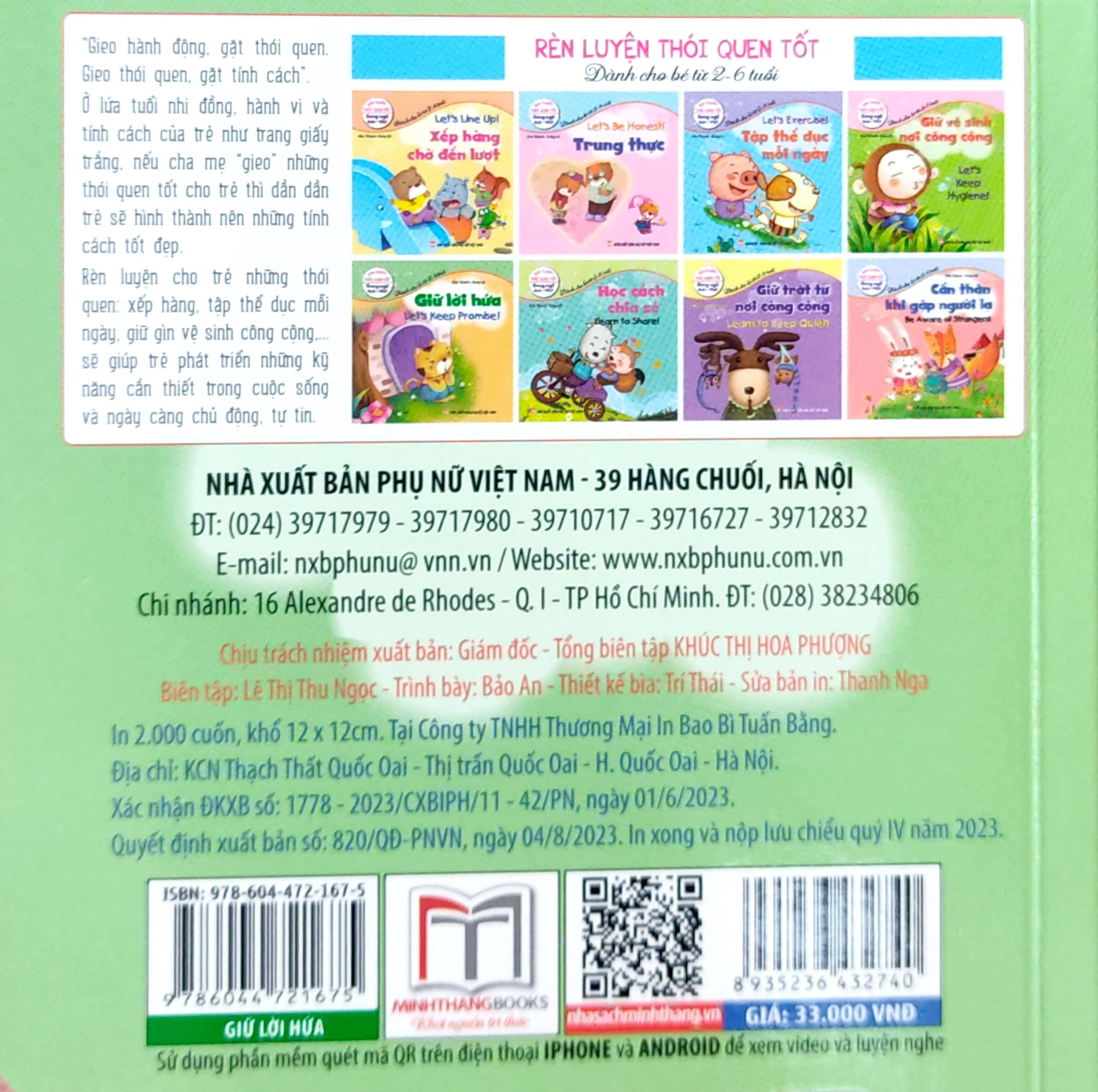 rèn luyện thói quen tốt - song ngữ anh-việt - giữ lời hứa (tái bản 2023) - Ảnh 7