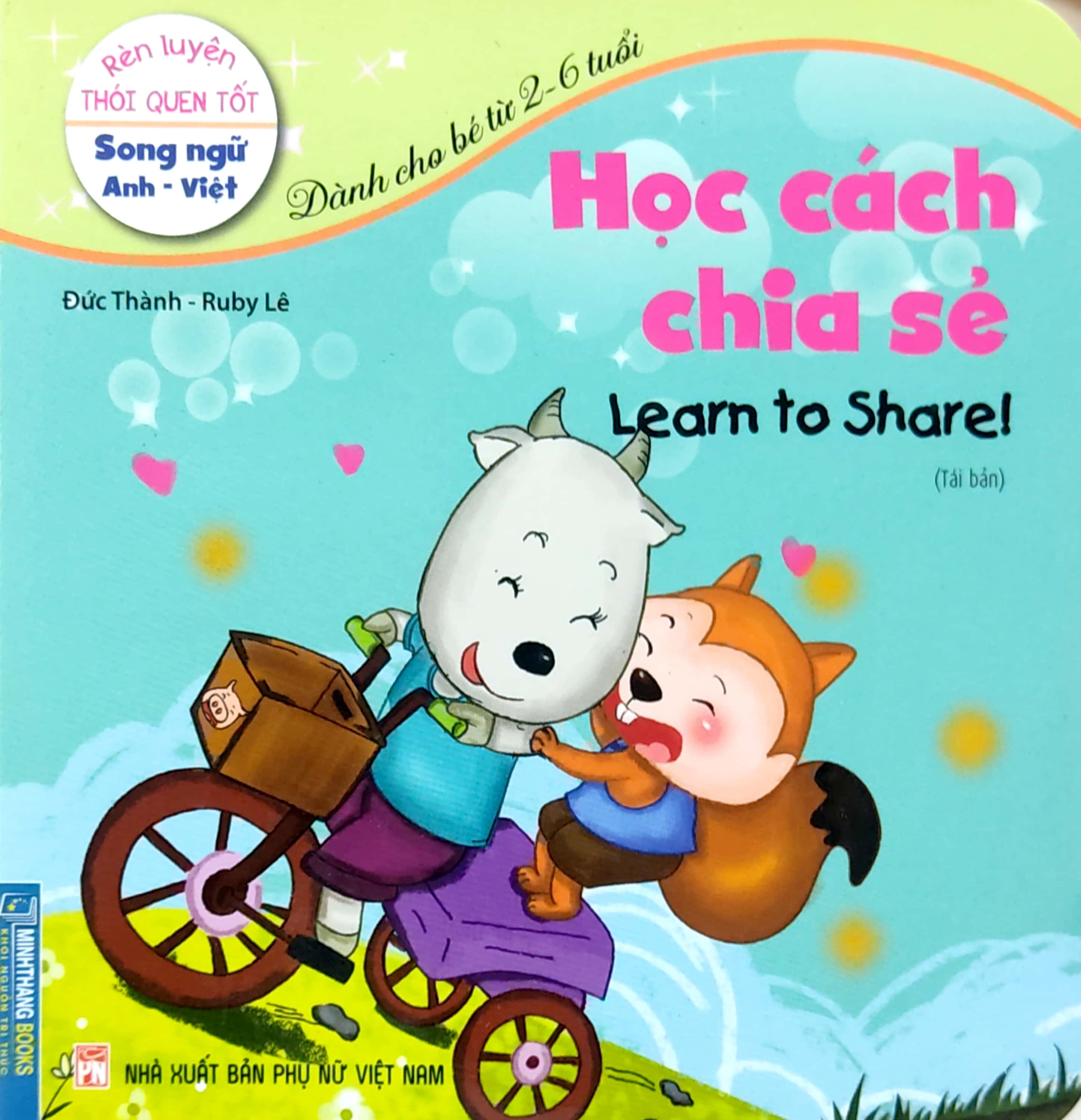 rèn luyện thói quen tốt - song ngữ anh-việt - học cách chia sẻ (dành cho trẻ từ 2-6 tuổi) (tái bản 2023) - Ảnh 2
