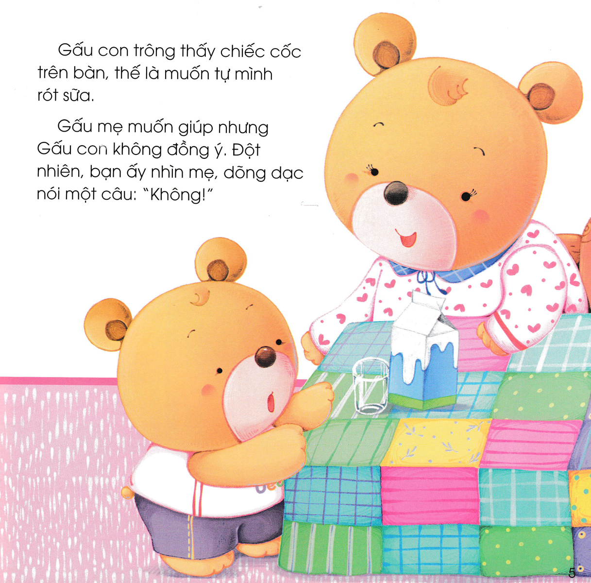 rèn luyện tính cách tốt cho trẻ - gấu con thích nói "không" - dạy trẻ biết chấp nhận - Ảnh 4