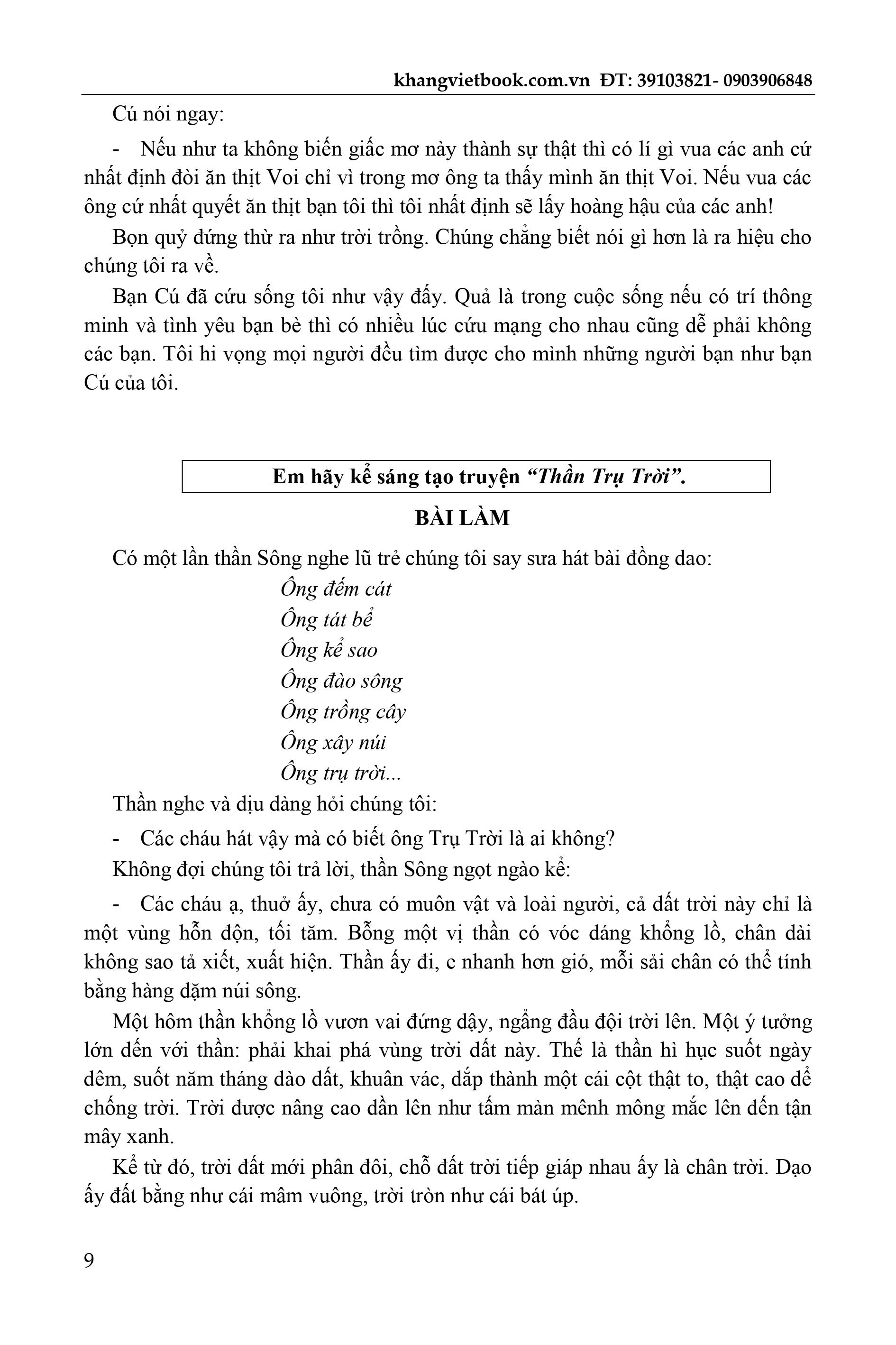 rèn luyện tư duy sáng tạo làm bài văn hay 6 (theo chương trình sách giáo khoa mới) - Ảnh 12