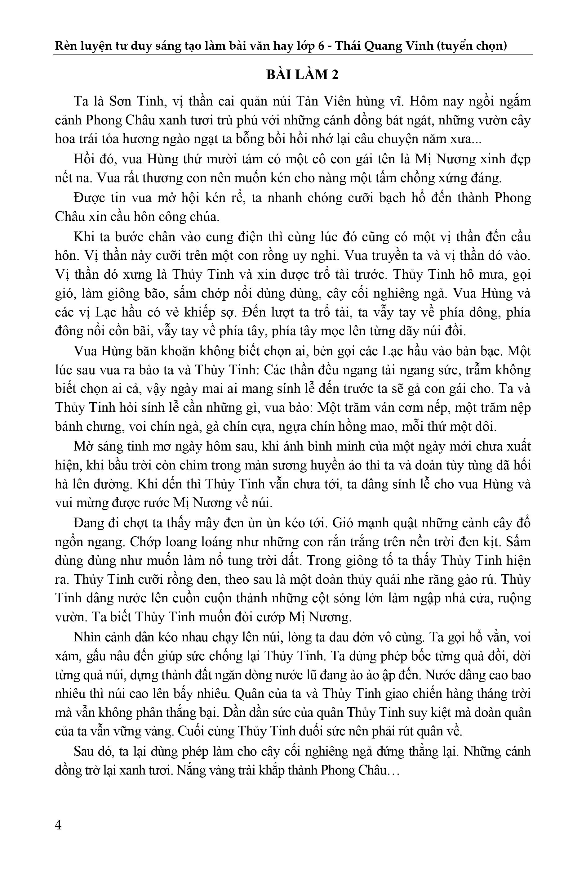 rèn luyện tư duy sáng tạo làm bài văn hay 6 (theo chương trình sách giáo khoa mới) - Ảnh 7